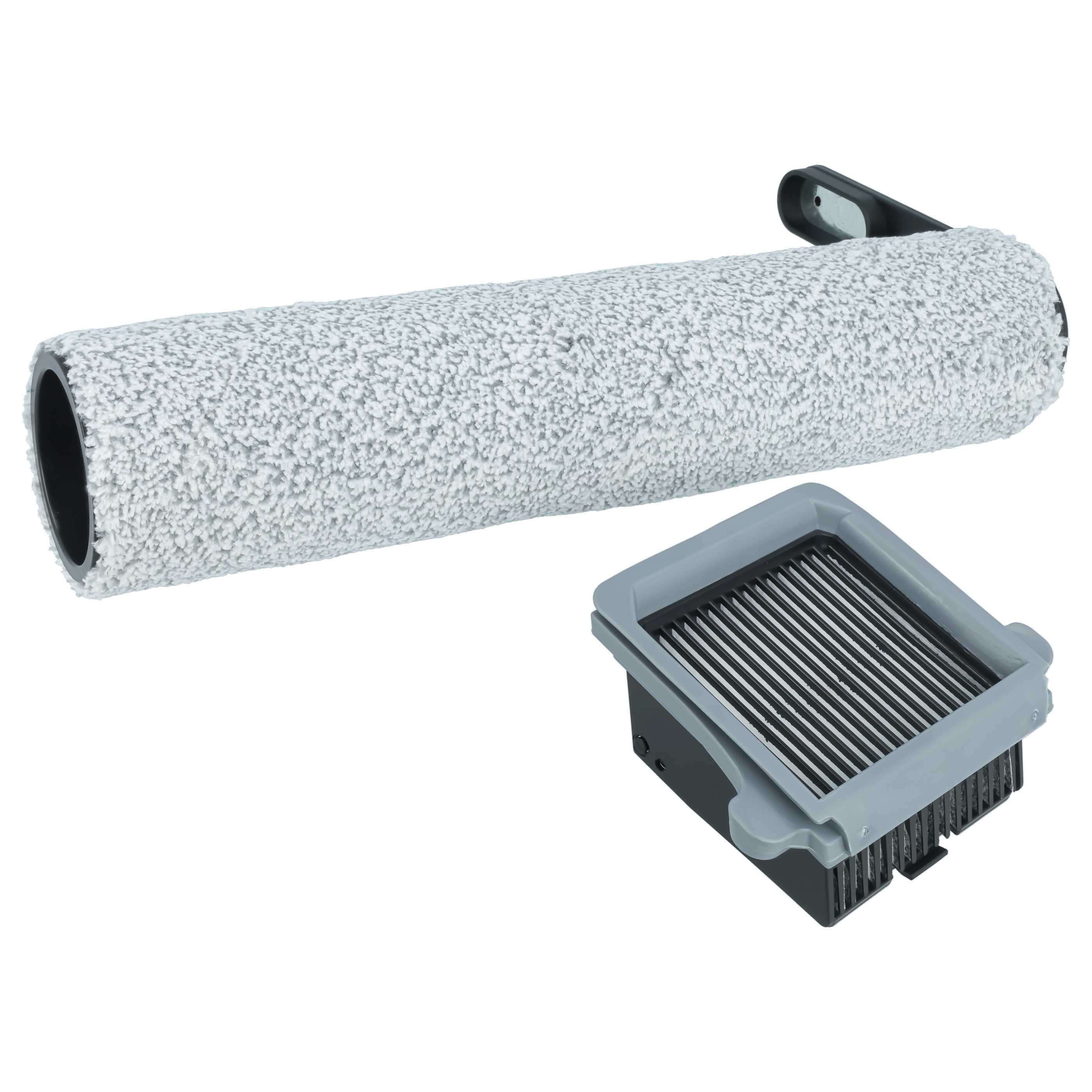 vhbw Saugroboter Zubehör-Set passend für Tineco Floor One S7 Pro, Floor One S6 Staubsauger, Zubehör für Tineco