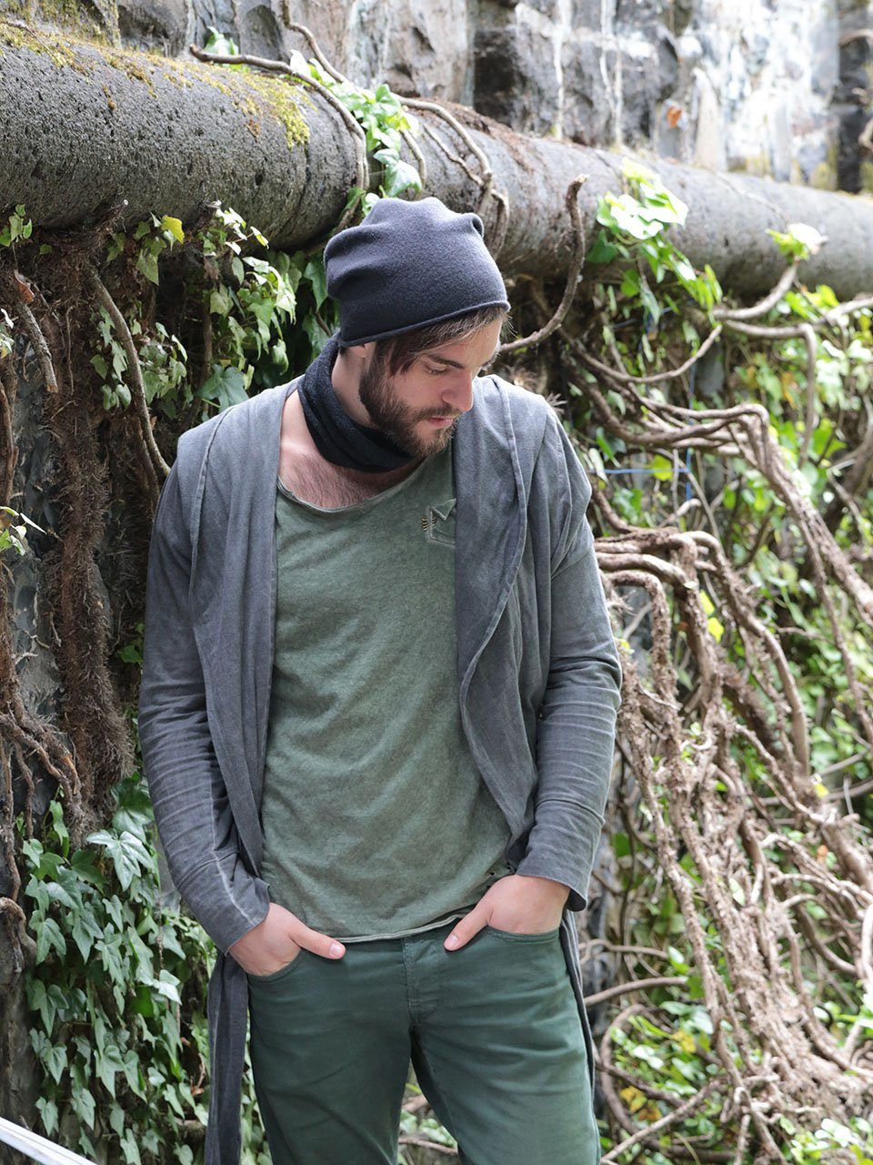 Kopka Strickmütze NeRo Beanie Rollrandmütze aus Walkstrick günstig online kaufen
