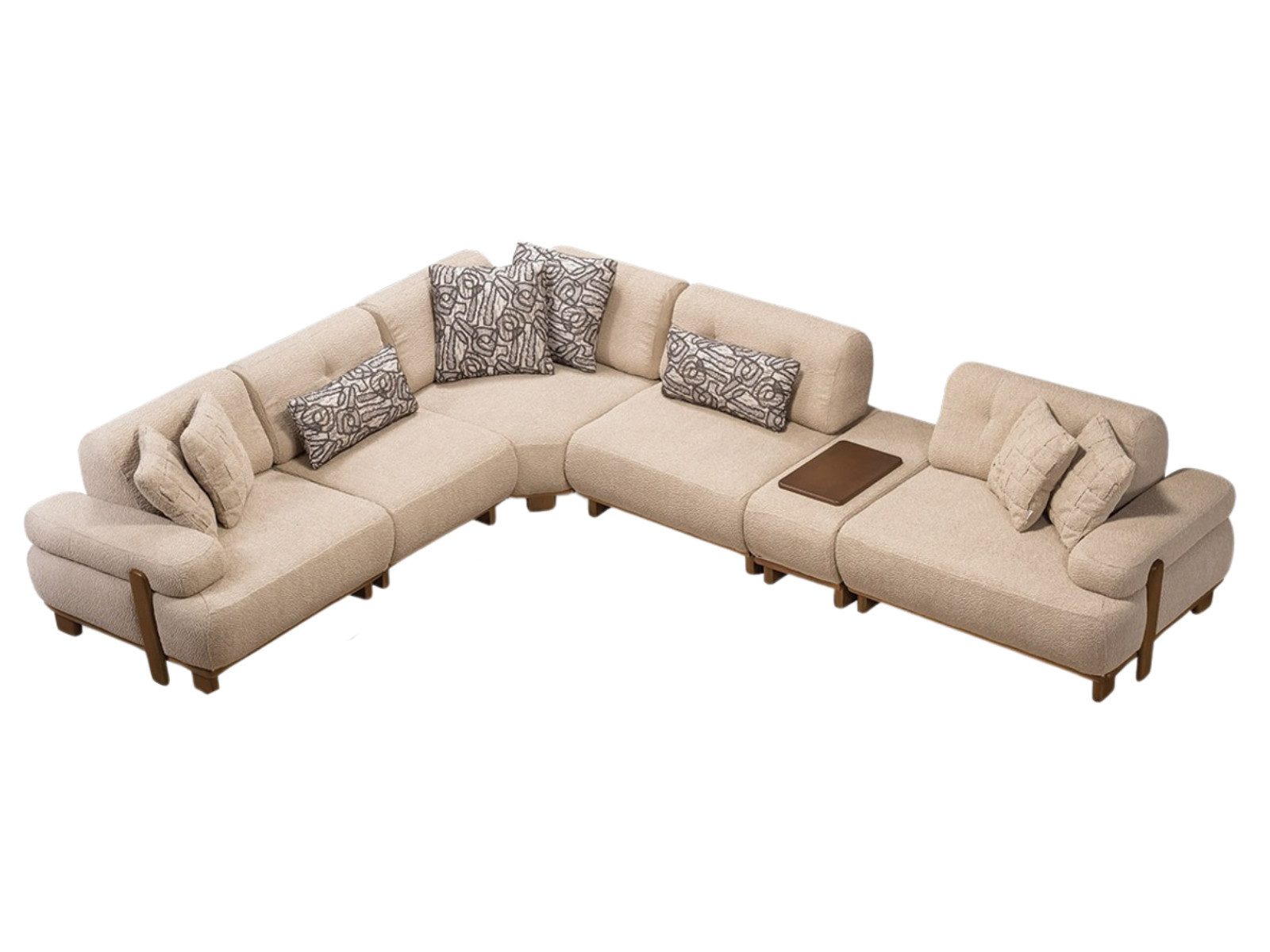 Villa Möbel Ecksofa Panda, 1 Teile, mit Schlaffunktion durch verstellbare Rückenlehne