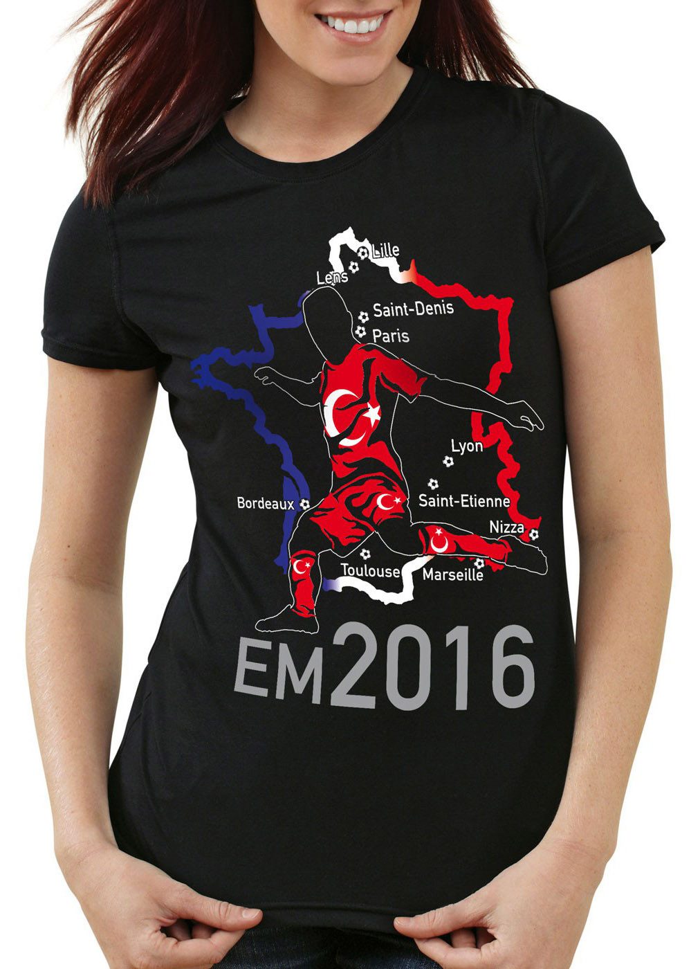 style3 T-Shirt WM 2026 Türkei Fan trikot fahne weltmeister europa EM