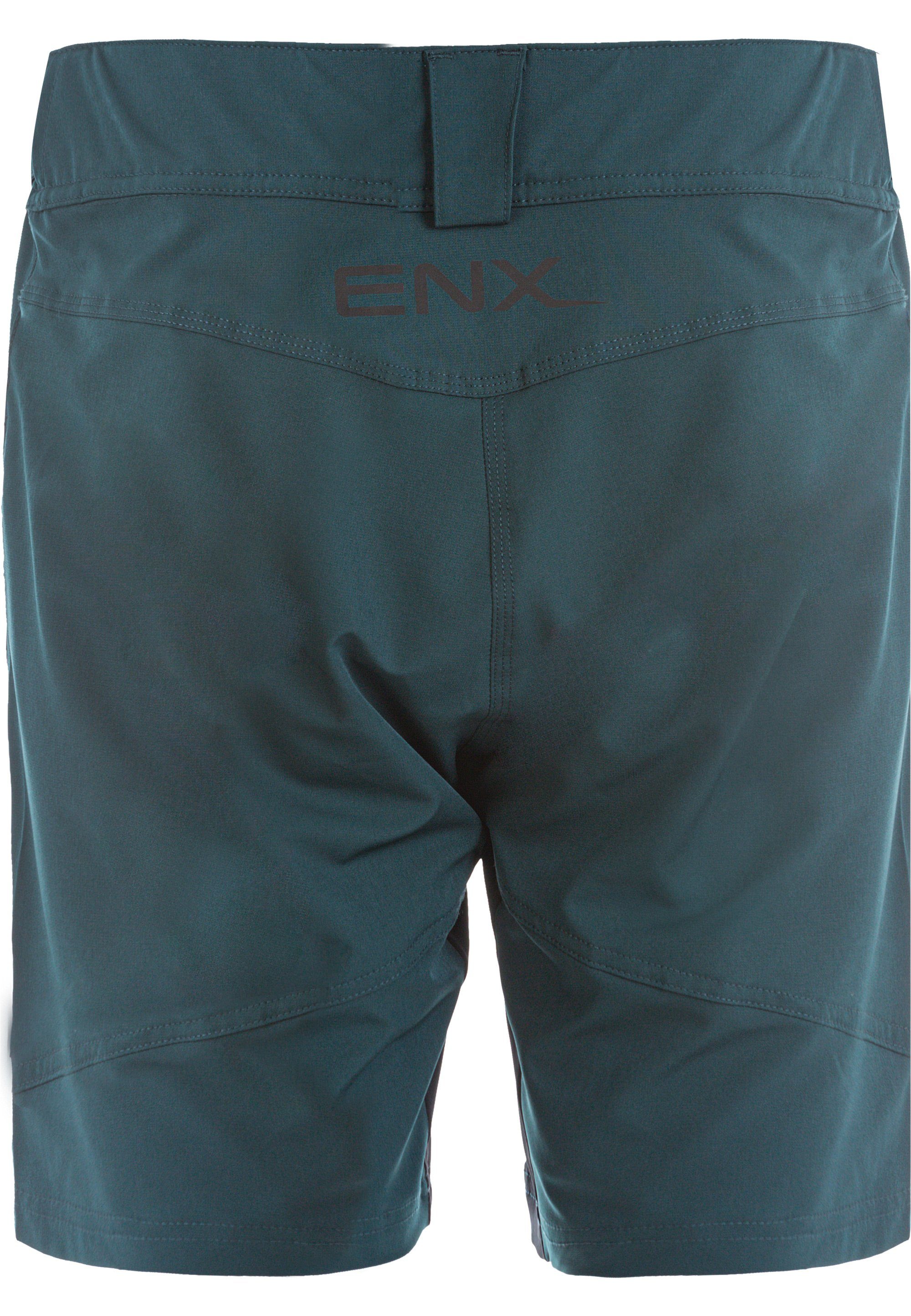 ENDURANCE Radhose Jamilla 2 Shorts dunkelgrün mit herausnehmbarer in 1 Innen-Tights W