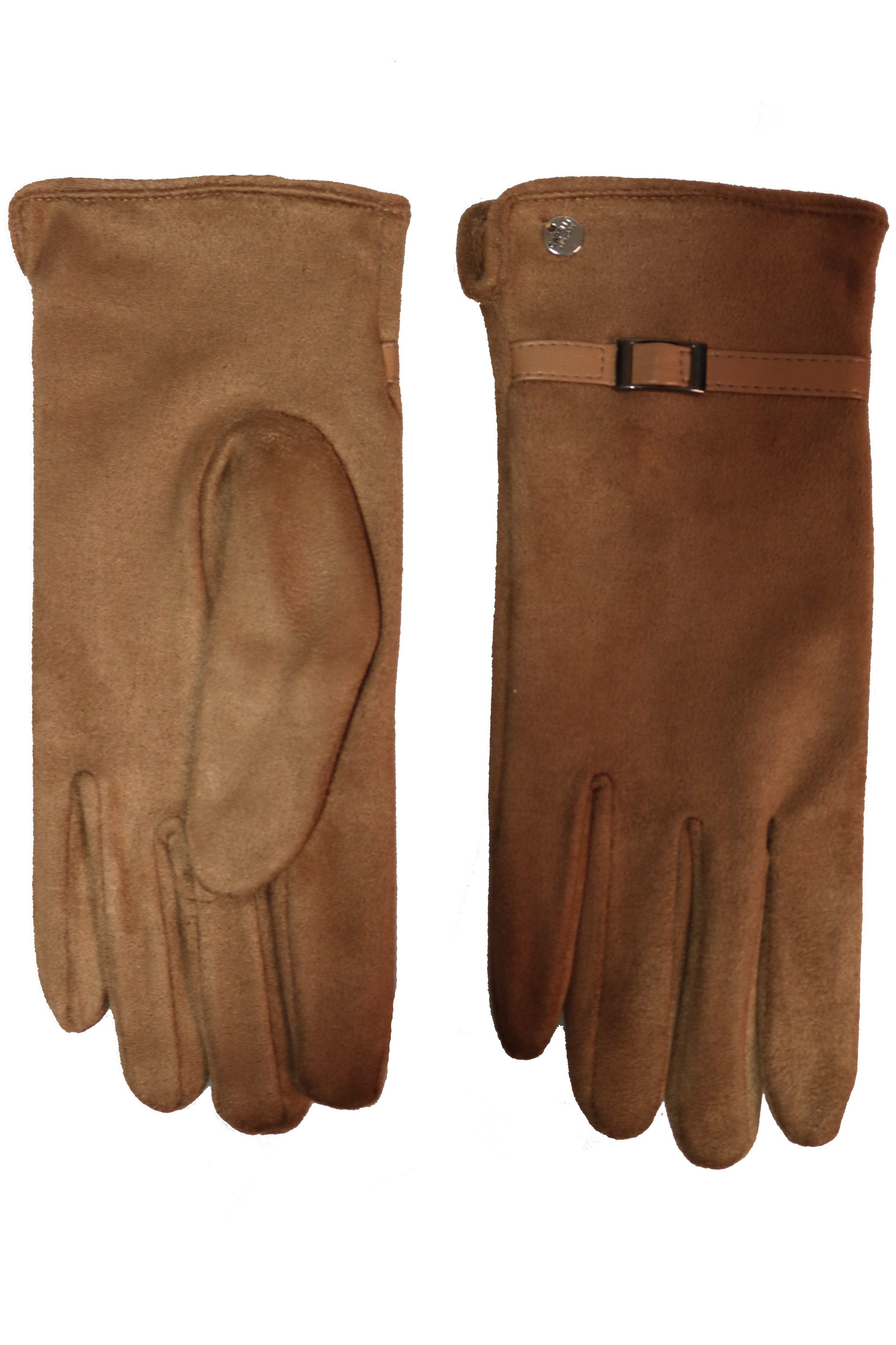 Capelli New York Fleecehandschuhe mit Zierriemen