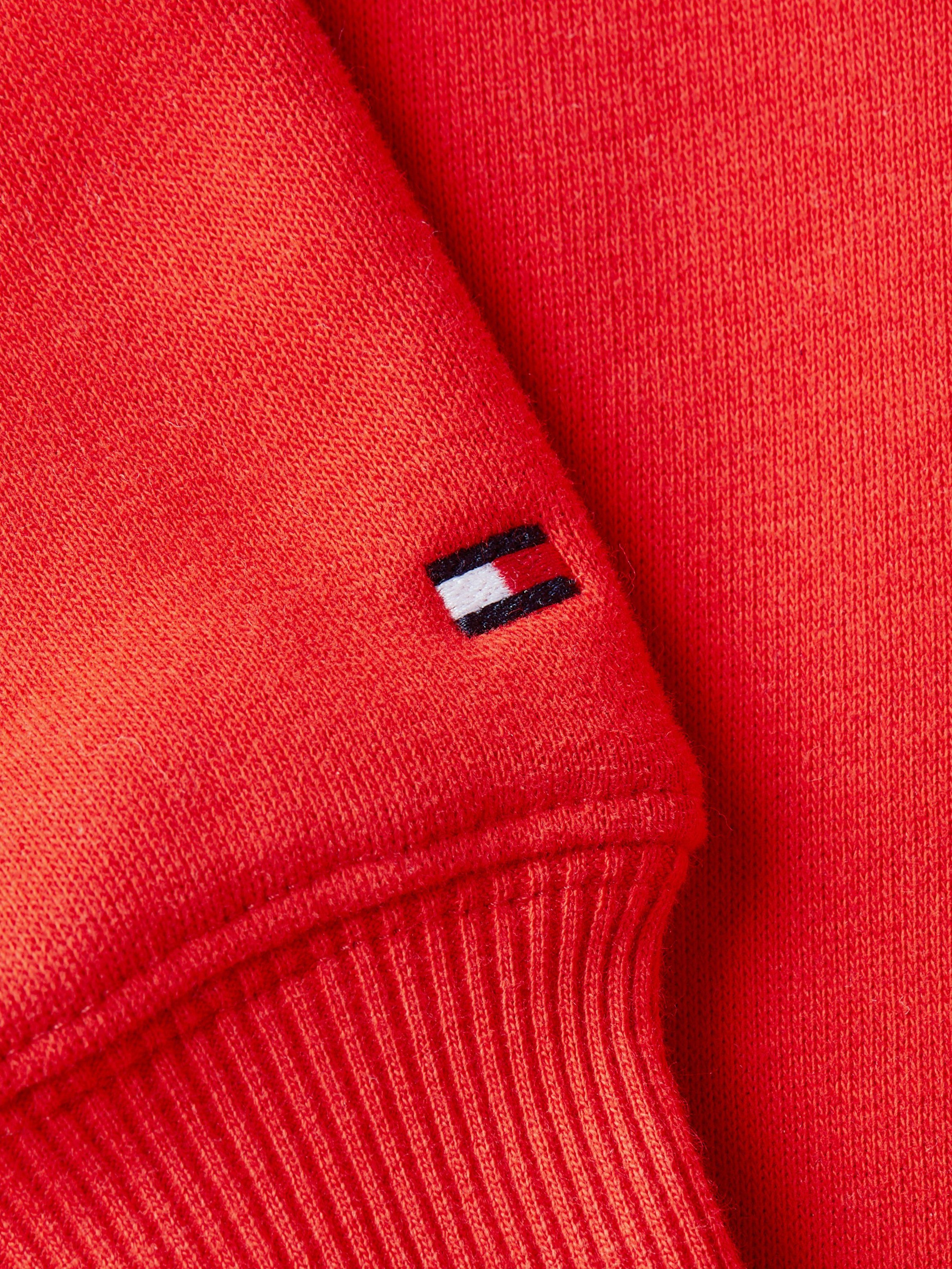 Fierce_Red gesticktem REG Tommy CREST mit HOODIE Hilfiger Logoschriftzug Kapuzensweatshirt