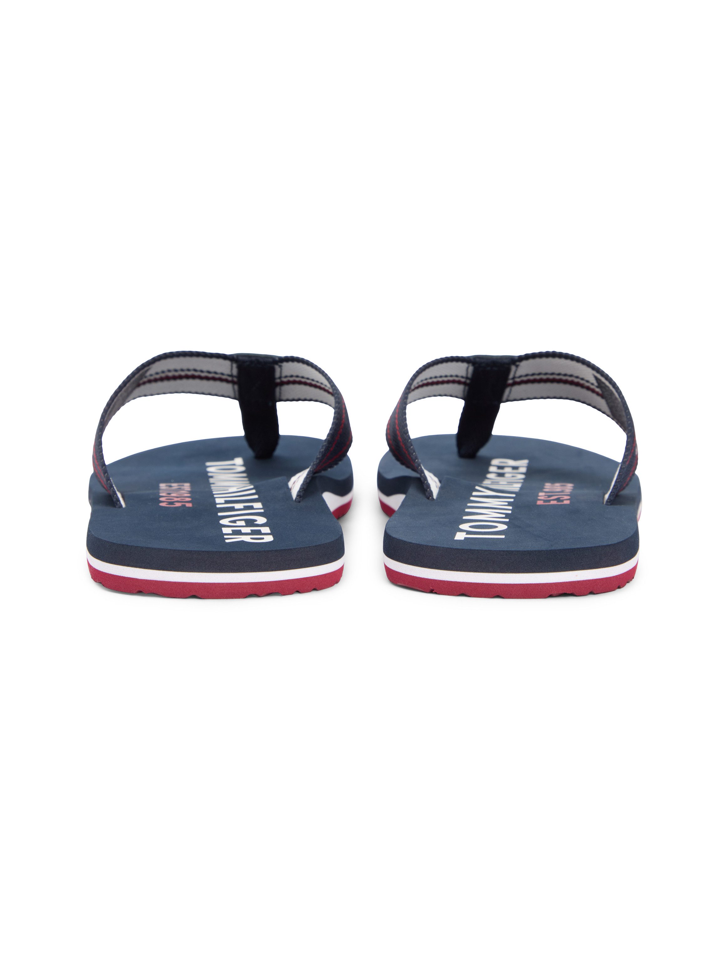 Tommy Hilfiger SPORTY HILFIGER BEACH SANDAL Zehentrenner Sommerschuh, Strandschuh, Flats mit Logoschrifzug