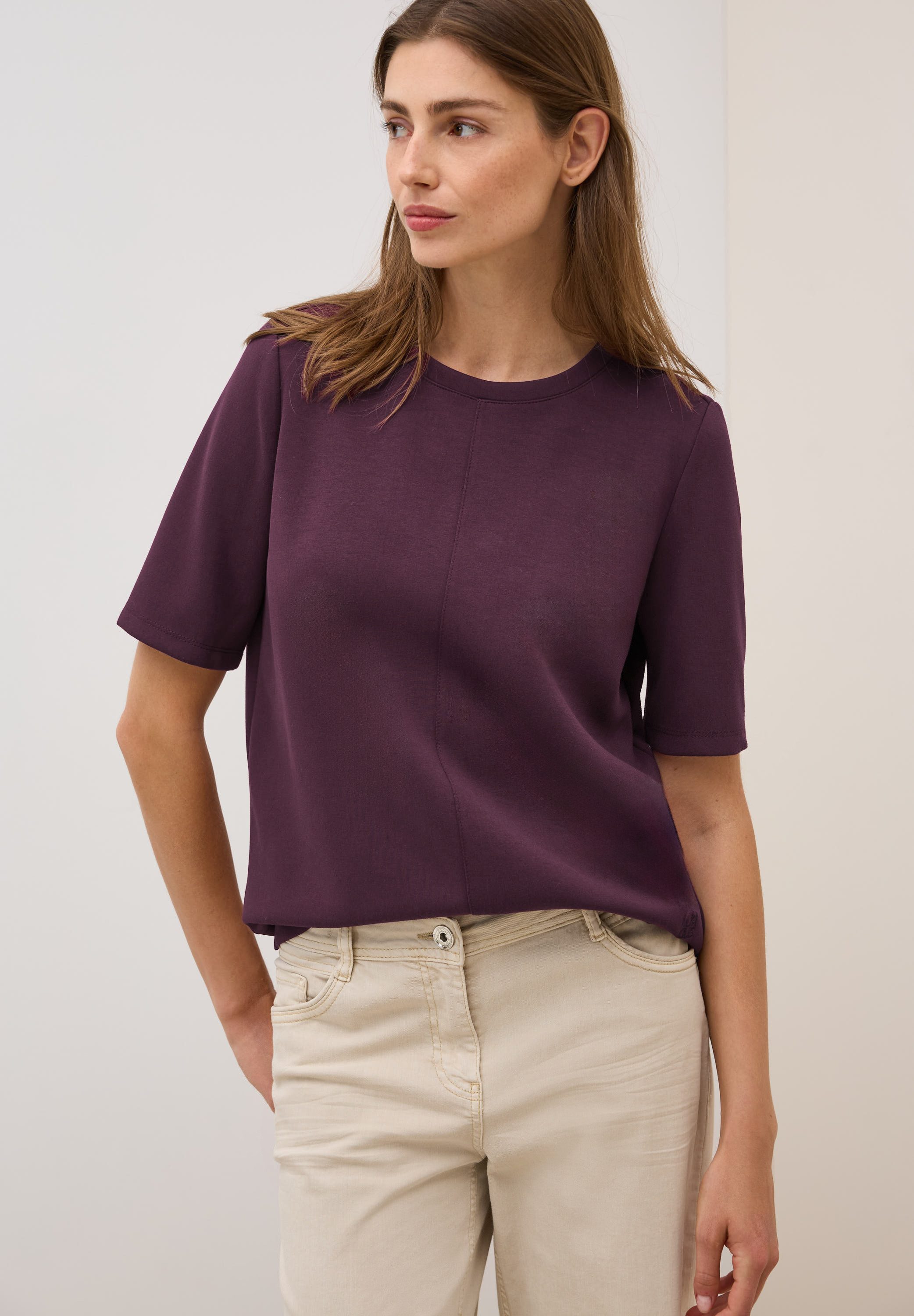 CECIL Sweatshirt kurzarm, mit Rundhals günstig online kaufen