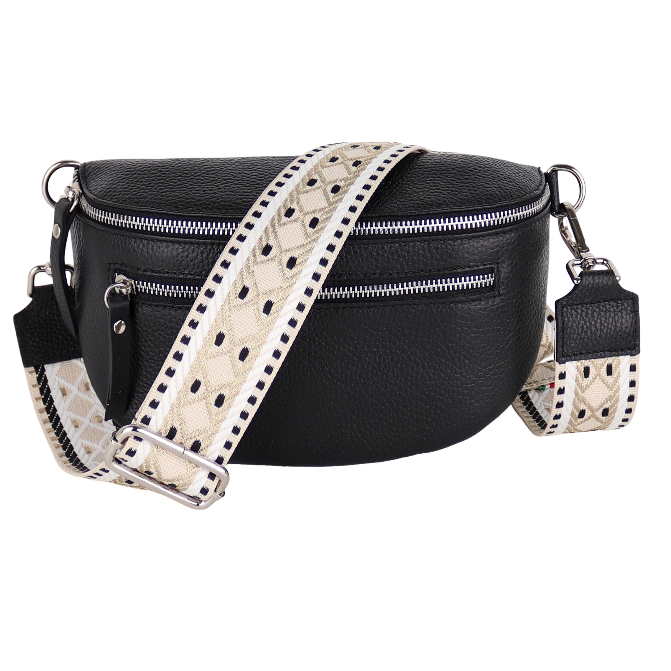 MIRROSI Bauchtasche Damen, Echtleder, Leder, Made in Italy, Umhängetasche, günstig online kaufen