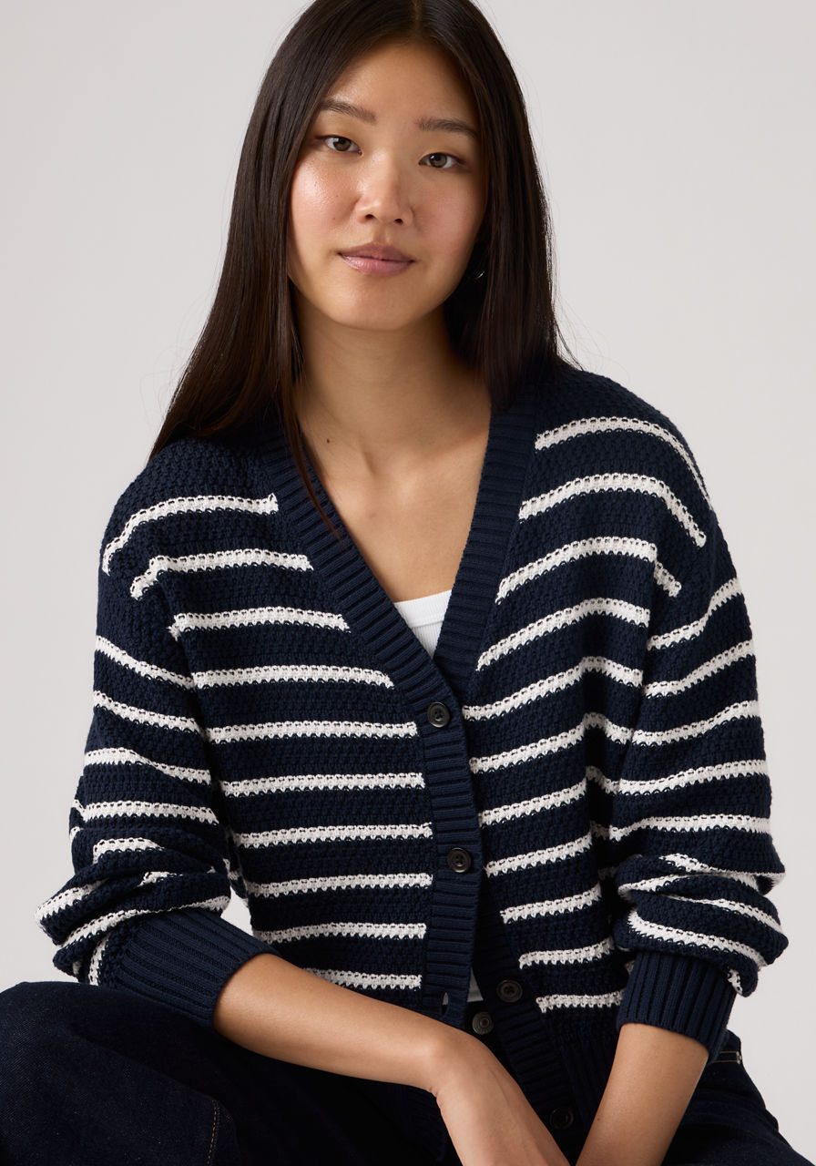 Levi's® Cardigan SNOWFLAKE CARDIGAN gestreift, mit Knopfleiste