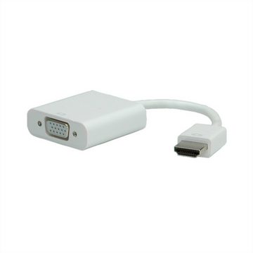 ROLINE HDMI-VGA Adapterkabel, HDMI ST / VGA BU Audio- & Video-Adapter HDMI Typ A Männlich (Stecker) zu HD D-Sub 15-polig (HD-15), VGA Weiblich (Buchse), 15.0 cm, 0,15 m