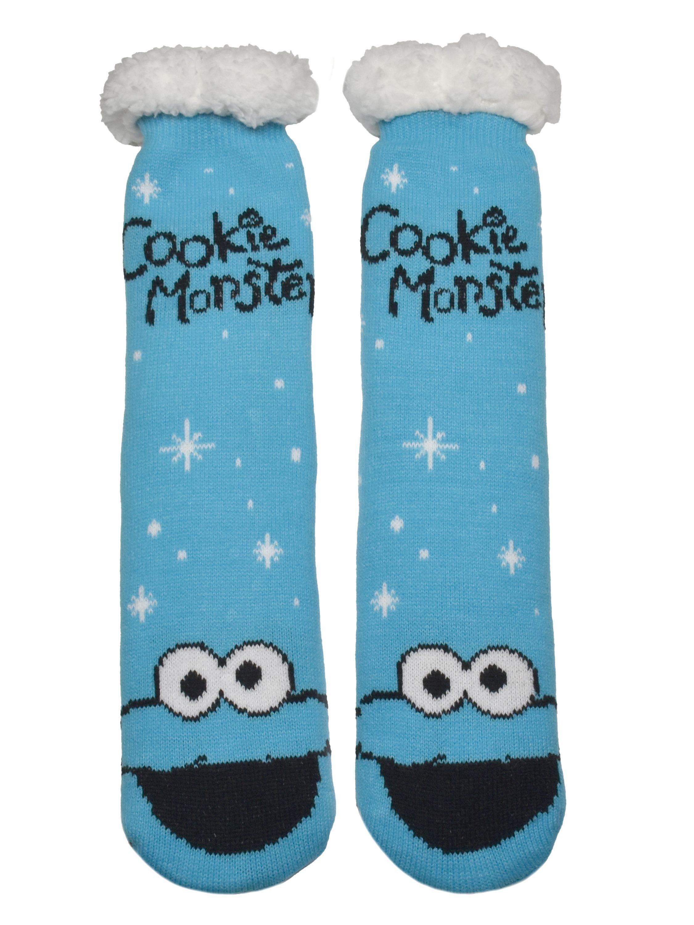 United Labels® Socken Sesamstraße Krümelmonster Hüttensocken Haussocken Kus günstig online kaufen