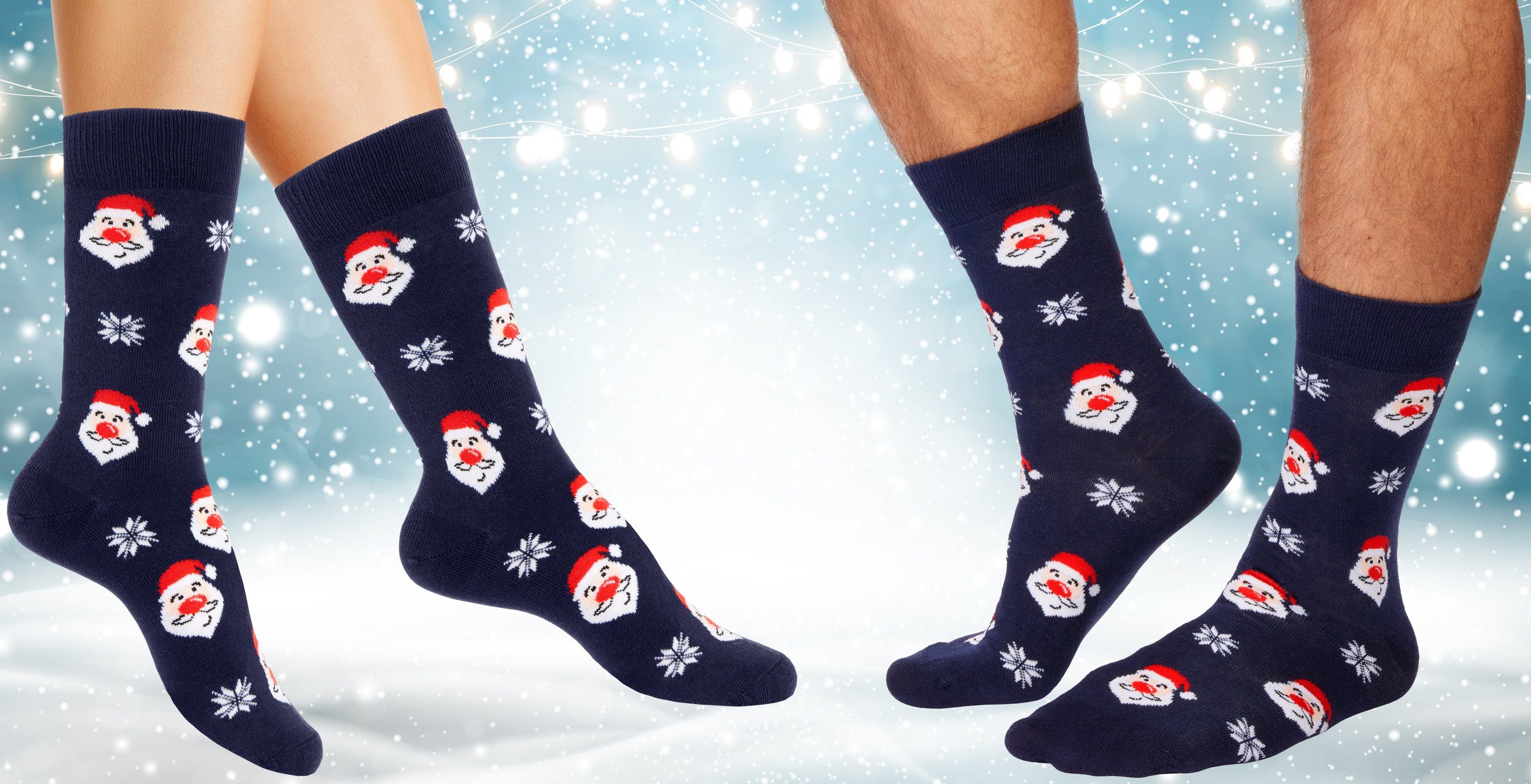 BRUBAKER Socken Herren Weihnachtssocken - Buntes Weihnachtsmotiv Weihnachts günstig online kaufen