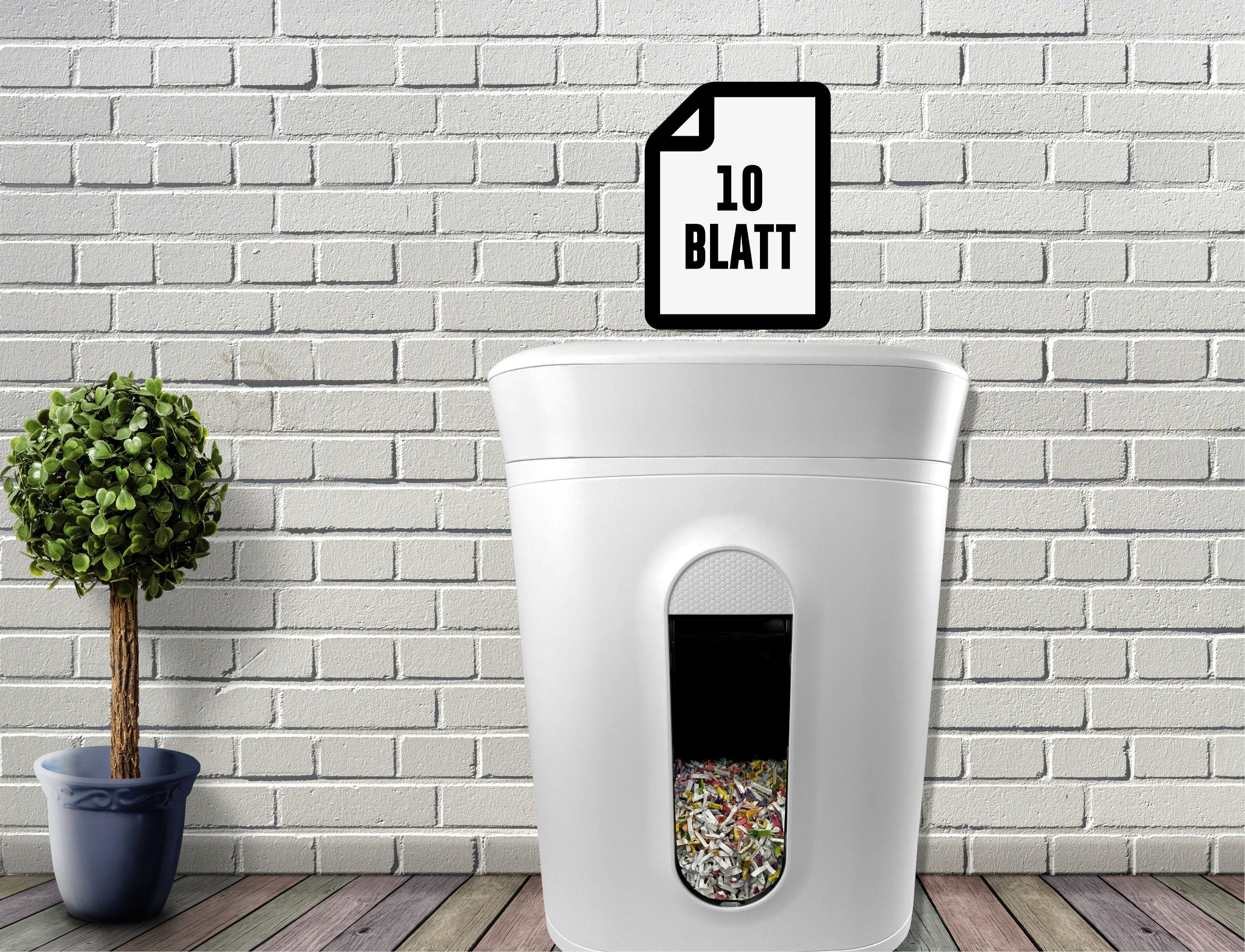 LMG Germany Aktenvernichter Professioneller Aktenvernichter, Sicherheitsstufe P5, 60 Min, P-5, Mikroschnitt, Dauerbetrieb, Doppelkühlung, leise, mobil