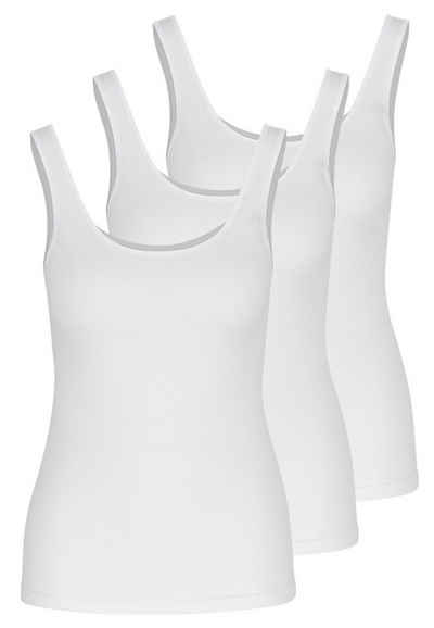 Nina Von C. Unterhemd 3er Pack Daily (Spar-Set, 3-St) Unterhemd / Top - Baumwolle - Atmungsaktiv - Im klassischen Design
