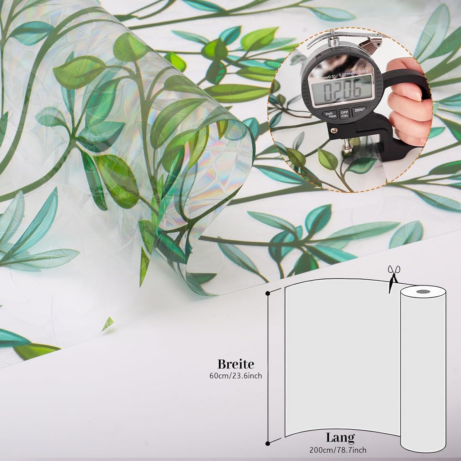 Coonoor Fensterfolie Selbsthaftend Blickdicht Sichtschutzfolie Fenster 3D F günstig online kaufen