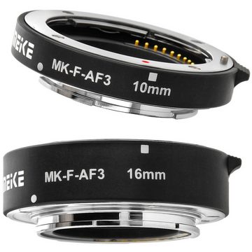 Meike Automatik Zwischenringe 10mm/16mm für Fujifilm DSLR Makro, Metall Makroobjektiv