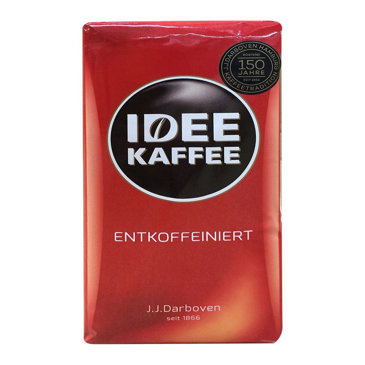 IDEE KAFFEE Kaffee, IDEE Kaffee edler aromatischer entkoffeinierter gemahlen 500g