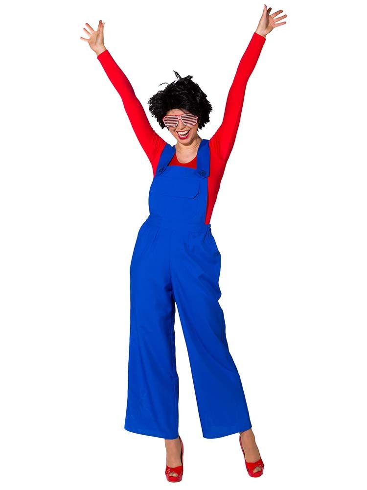 Orlob Kostüm Latzhose blau Damen