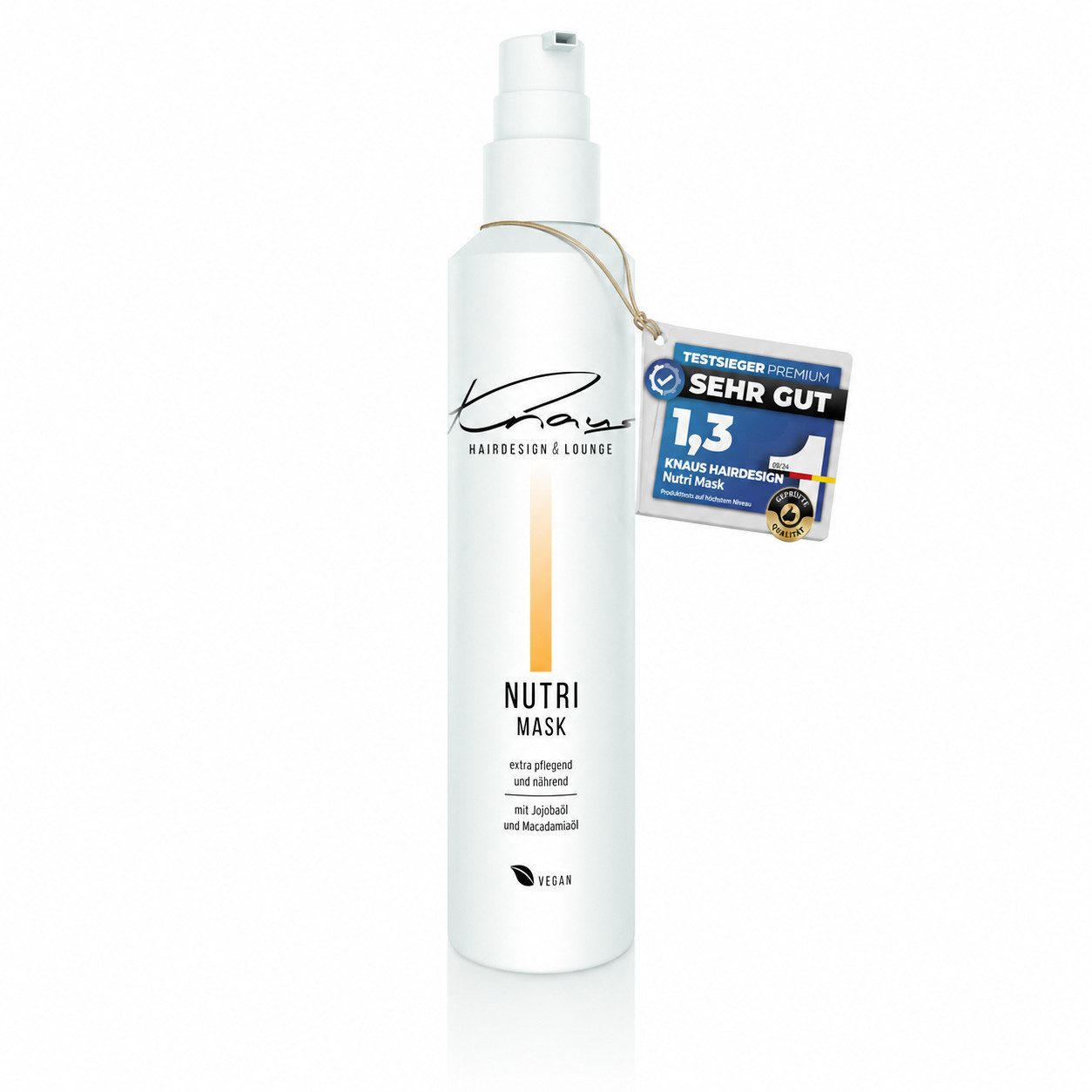 Knaus Hairdesign Haarmaske NUTRI Haarmaske für kräftiges und trockenes Haar Jojoba-Öl, Intensive Feuchtigkeitsmaske Jojoba- & Macadamiaöl