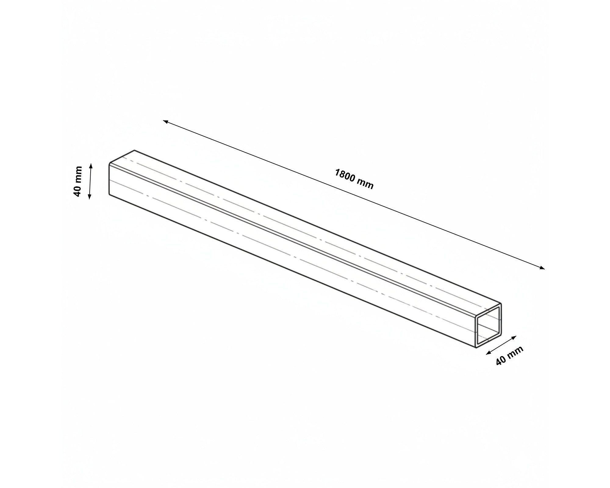 HOME DELUXE Pfostenfuß Bodenbefestigung CALTERRA, für Sichtschutzzaun CALLADO, (1-St), 4 x 4 x 180 cm, verzinkter Stahl, Bodenbefestigung zum Einbetonieren