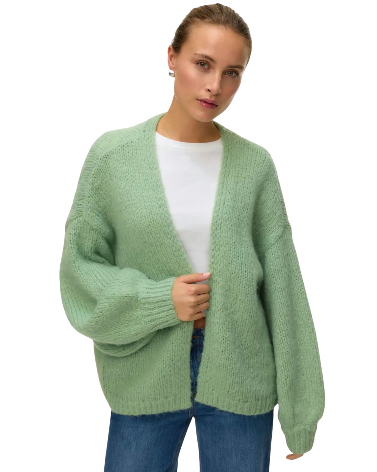 Vero Moda Cardigan Oversize-Cardigan mit Ballonärmeln