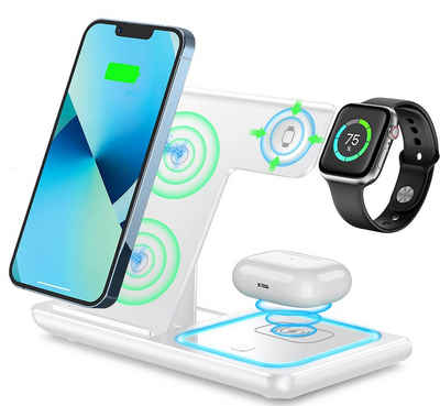 Vbrisi Kabellose Ladegeräte, 15W 3 in1 Faltbar Induktive Wireless Charger Wireless Charger