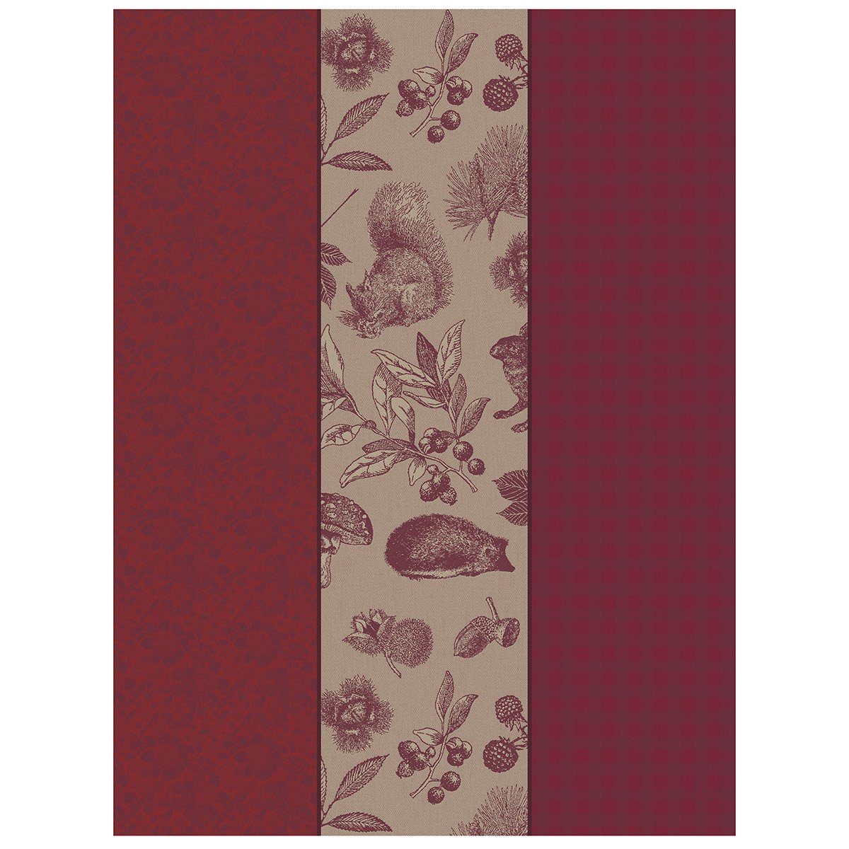 jacquard-gewebt Jacquard Bois Airelles 60x80 Francais (1-tlg., Les Tryptique cm, Dans x Le Geschirrtuch Geschirrtuch), 1 Geschirrtuch