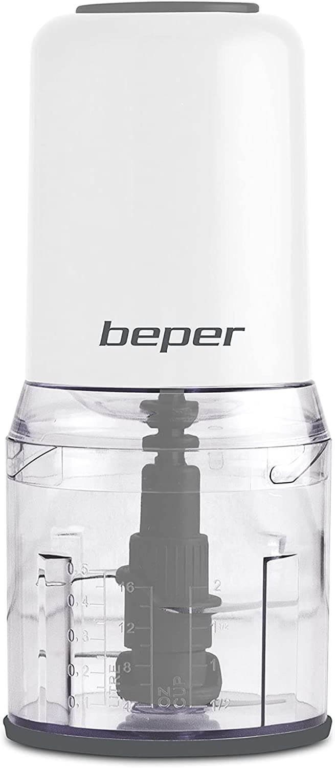 Beper Zerkleinerer BP.552 mit doppelter Edelstahlklinge, 400 W, 500 ml, 400.00 W