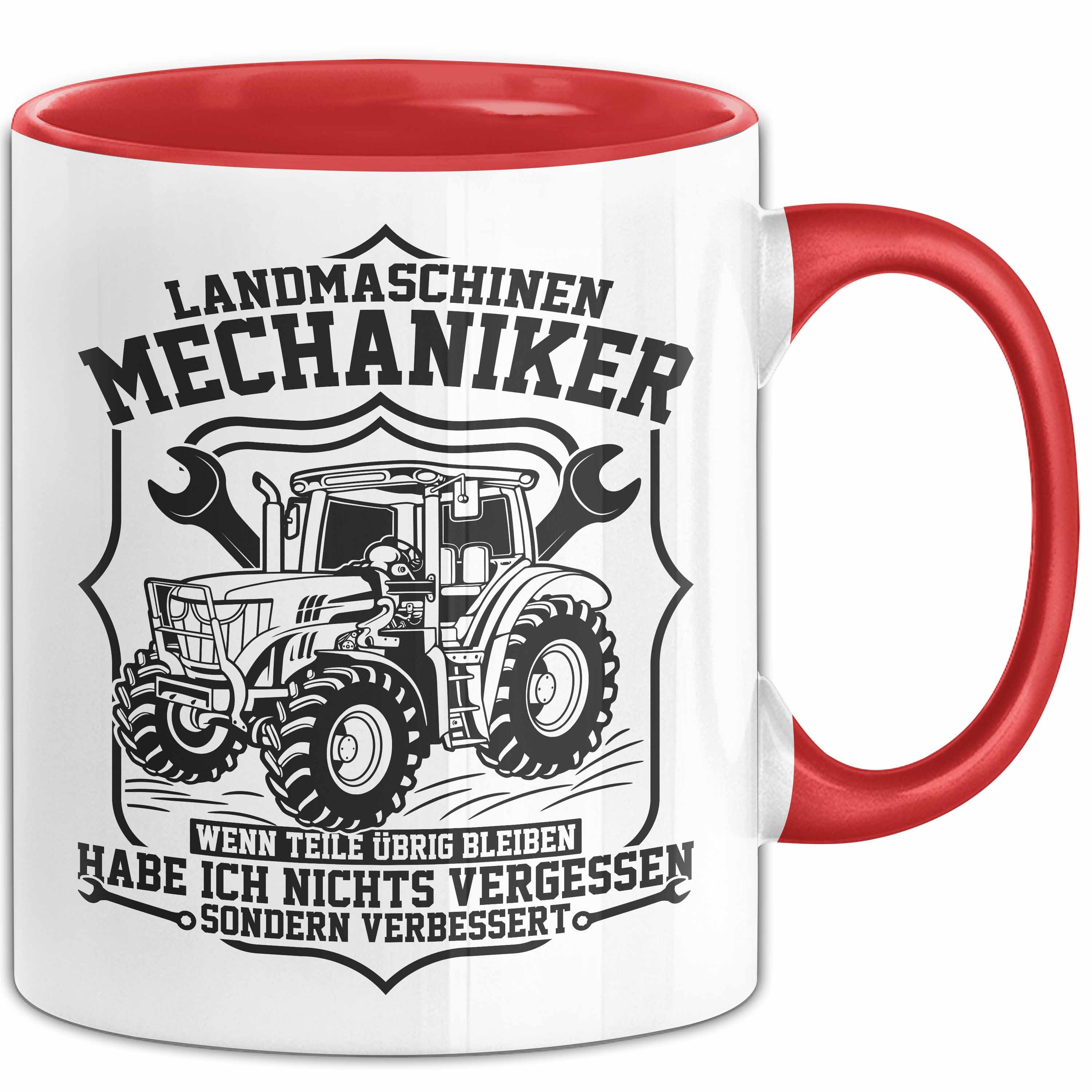 Trendation Tasse Landmaschinen Mechaniker Tasse Geschenk Traktor Trekker-Fahrer Geschen