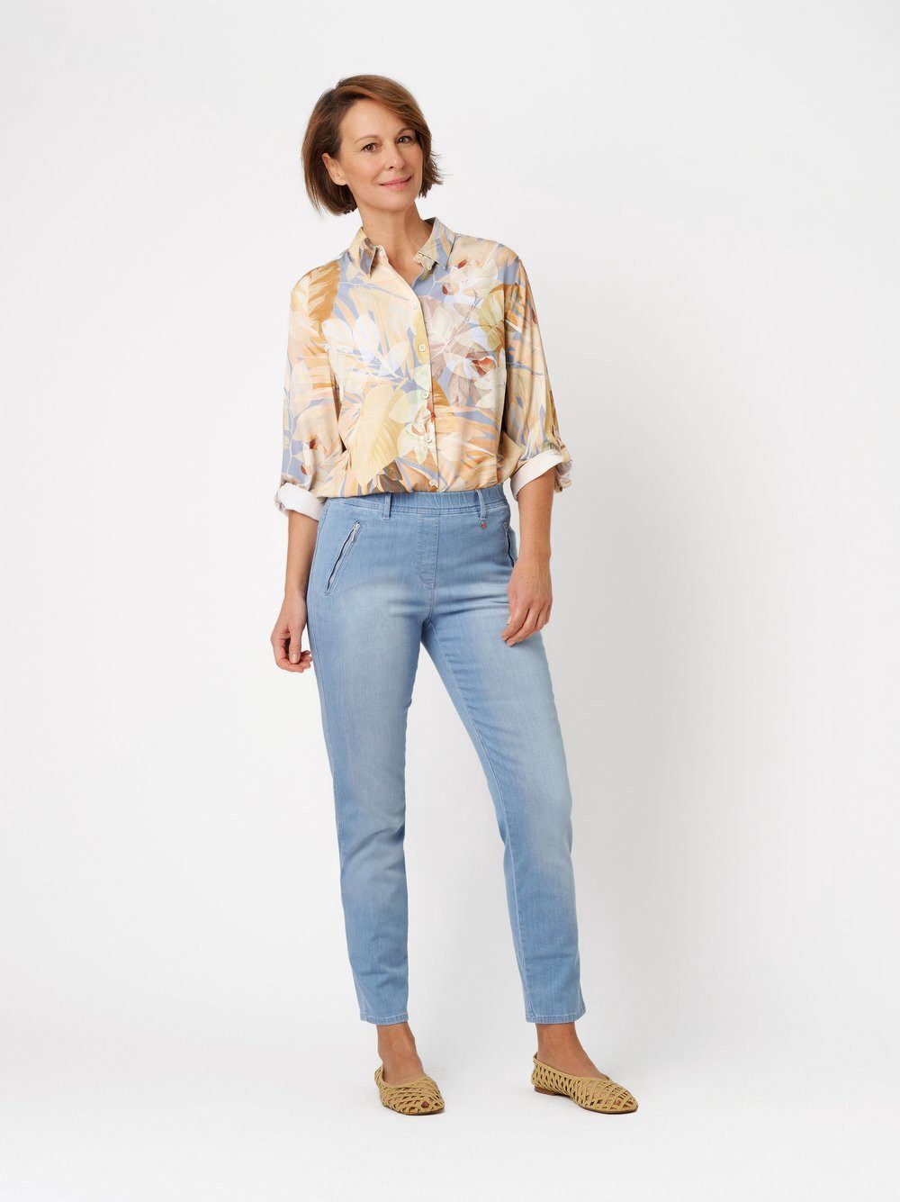 Relaxed by TONI Slim-fit-Jeans Alice Slim 7/8 mit Zippertaschen