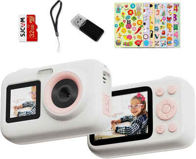 SJCAM Doppelbildschirm Weihnachten Geburtstag Geschenke für Mädchen Jungen Kinderkamera (44 MP, 1080P HD Digital Video Kamera für Kleinkinder 3 4 5 6 7 8 9 10 Jahre)