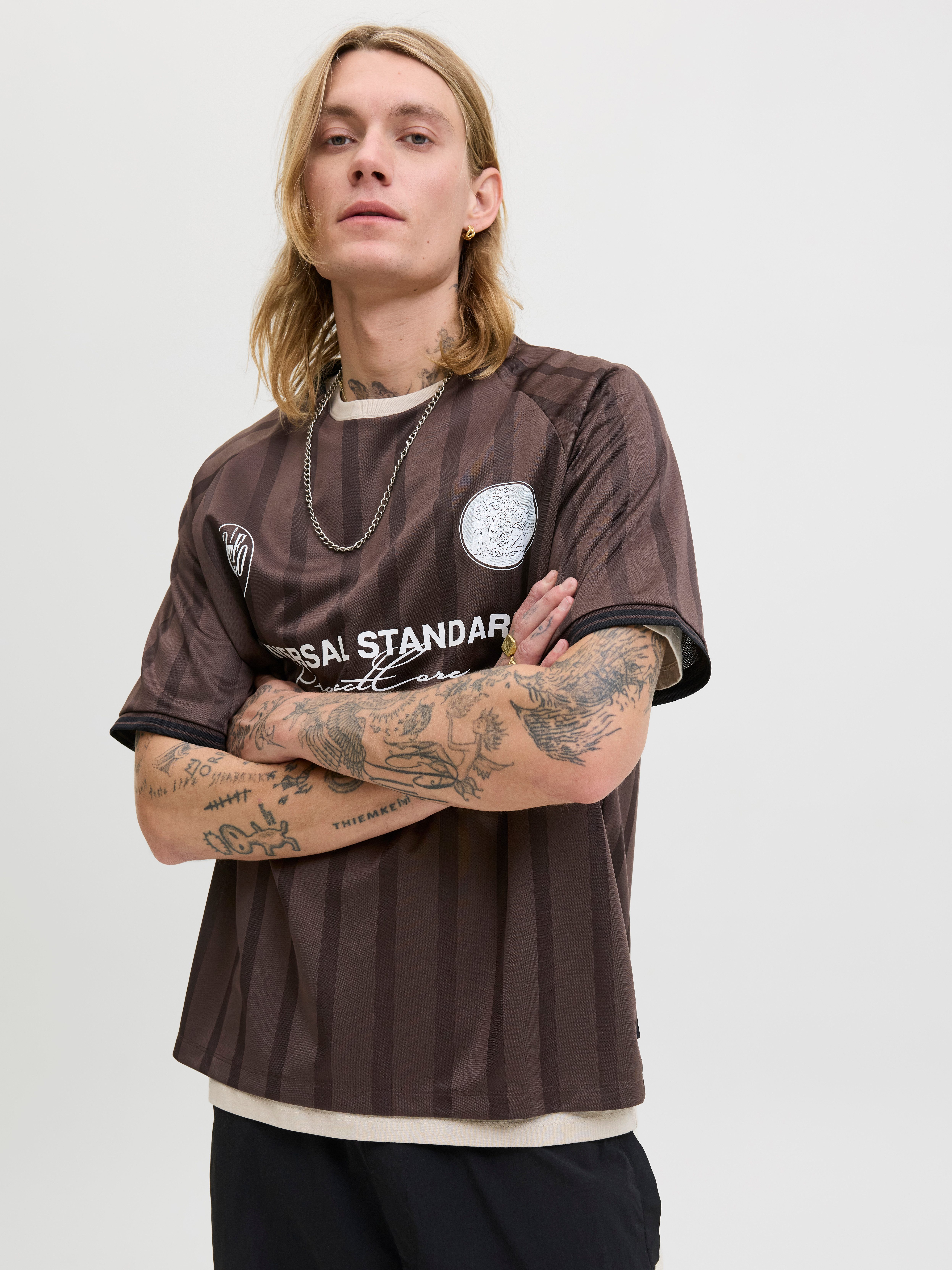 Jack & Jones Trainingsshirt JCOCOVER RETRO FOOTBALL TEE SS LN günstig online kaufen