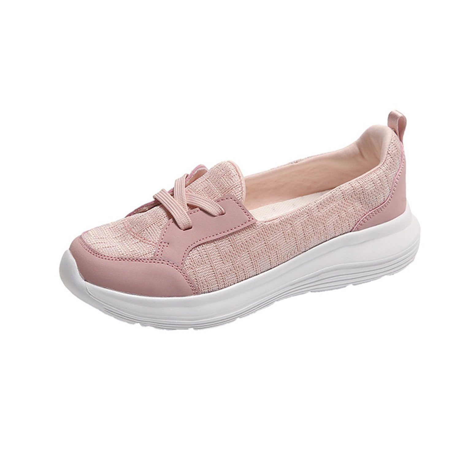 Rosa elastische Hausschuhe Ultraleichte Sportschuhe Slipper Mokassin MAGICSHE