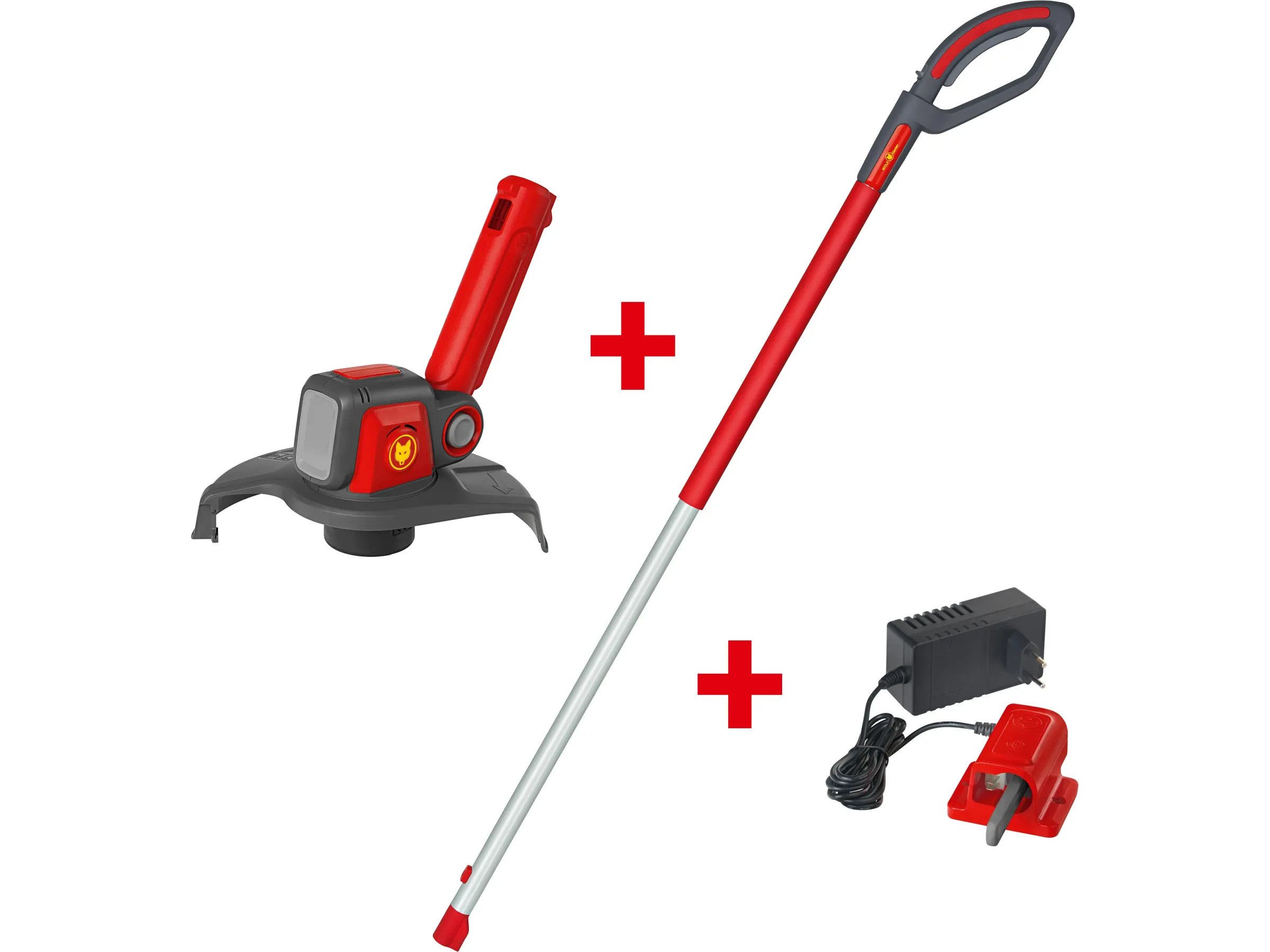 Kerbl Akku-Rasentrimmer Wechselsystem E-Multi-Star 3-teilig Fadentrimmer, (1 St)