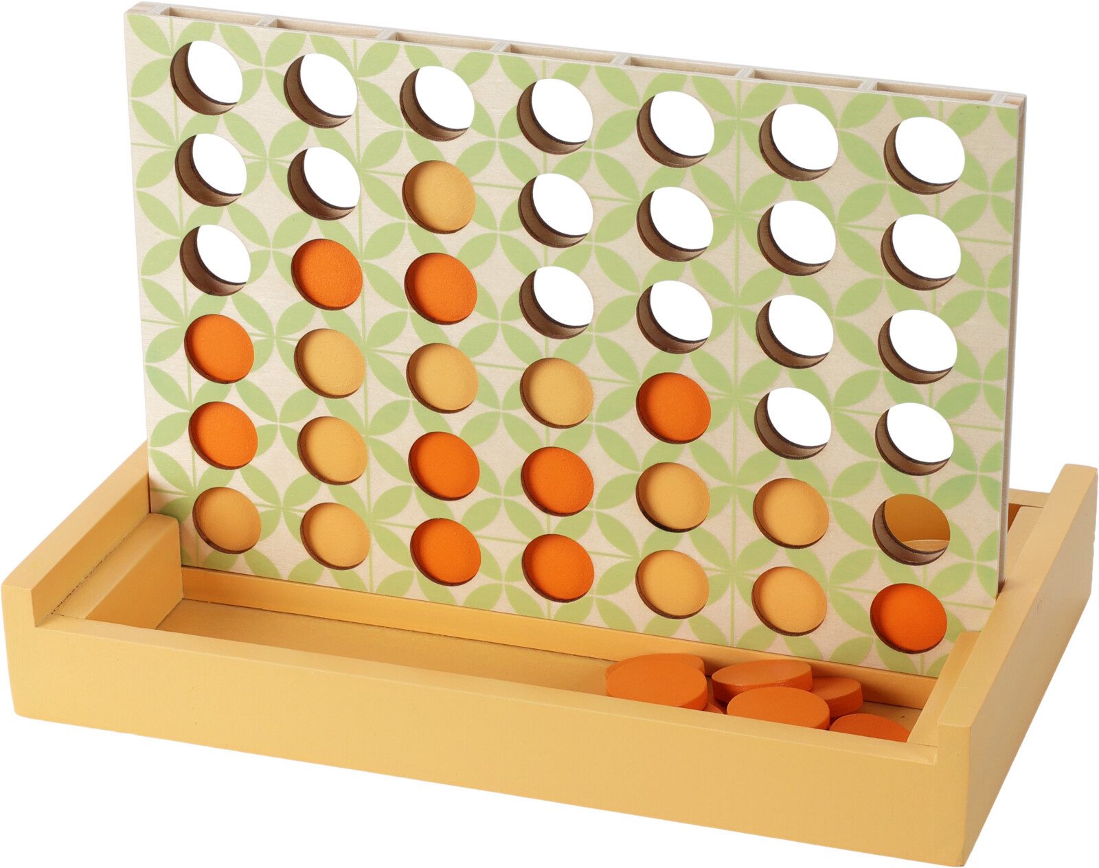 Koopman Spiel Holzspiel Familienspiel Reisespiel 24x15 cm Bunt Vier in einer Reihe, Strategiespiel, Holzspiel, Klassiker, Vier in einer Reihe, Reisespiel, Spiel