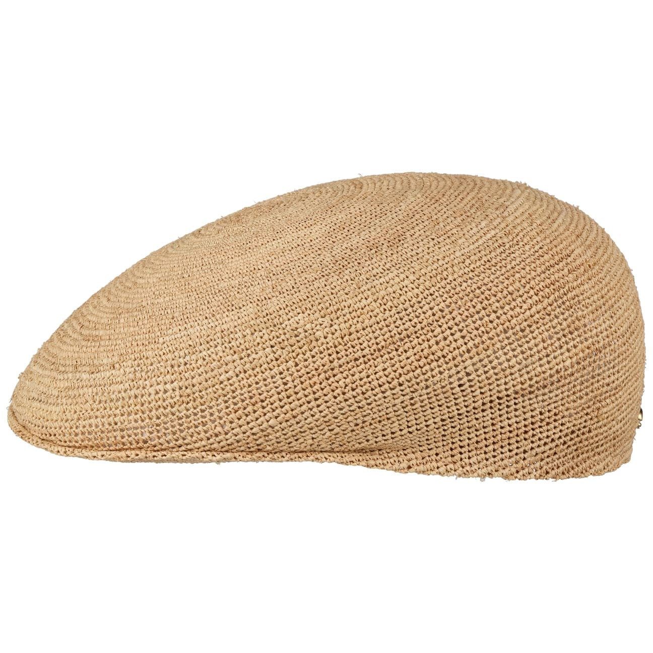 Borsalino Flat Cap (1-St) Schirmmütze mit Schirm, Made in Italy