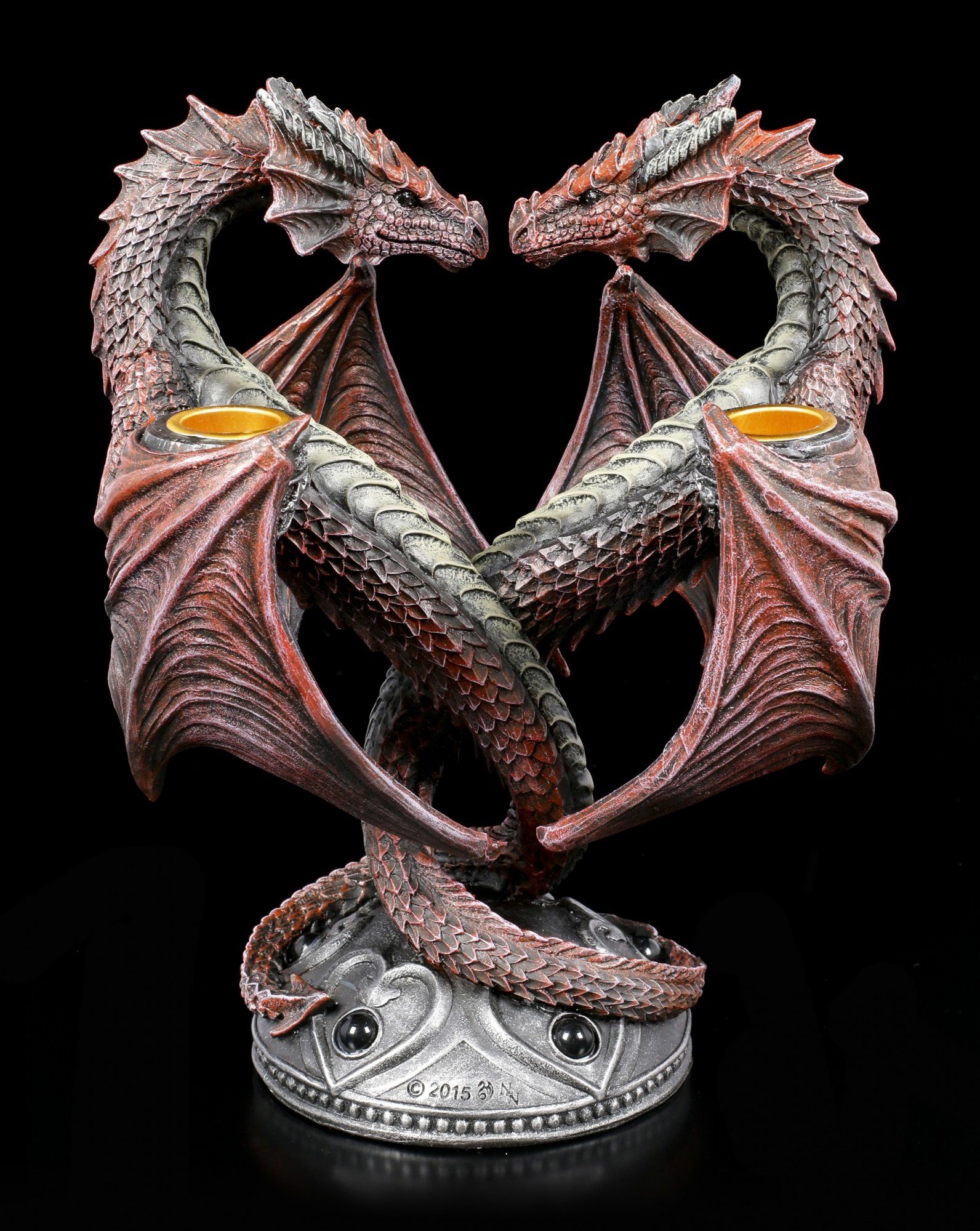 Figuren Shop GmbH Kerzenhalter Drachen Kerzenhalter - Dragon Heart - Valentine's Edition Anne Stokes
