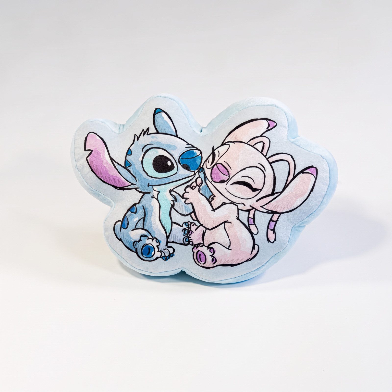 Disney Dekokissen Disney Lilo und Stitch Angel 3D Velours Kissen – Dekokissen 38x29x5