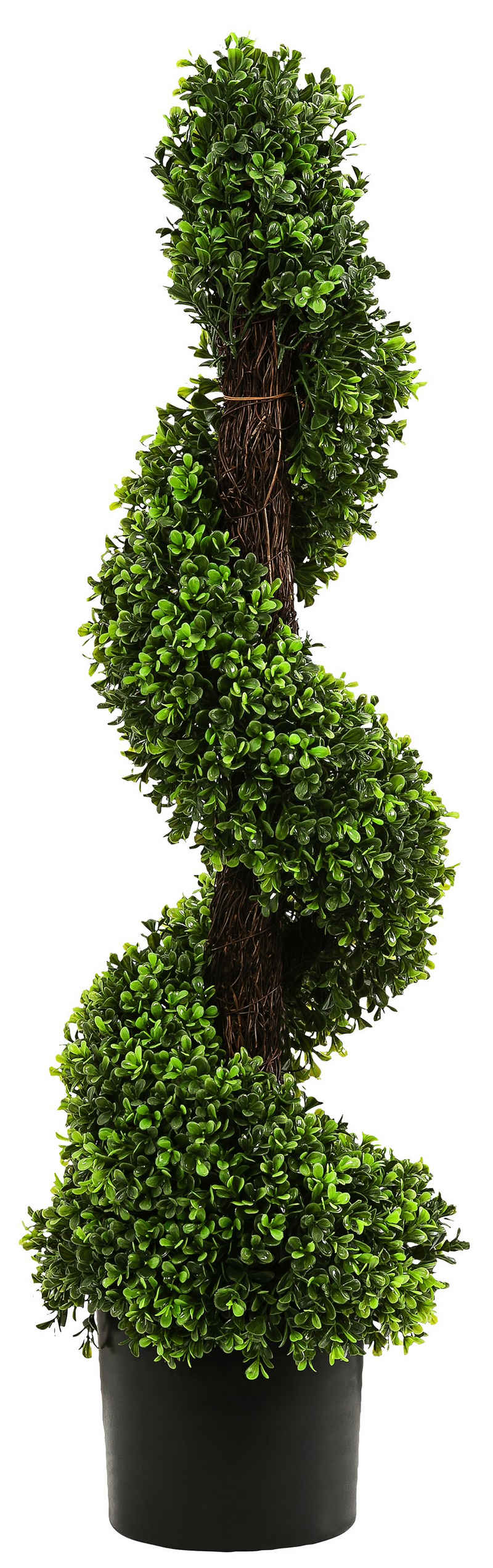 Kunstpflanze »Buchsbaumspirale mit Topf, Kunststoff/PVC« Keine Angabe, Dehner, Höhe 88 cm