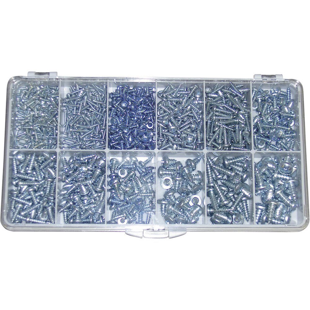 Schrauben-Set TOOLCRAFT DIN 7981 - STZN Senkblechschrauben 730 Teile