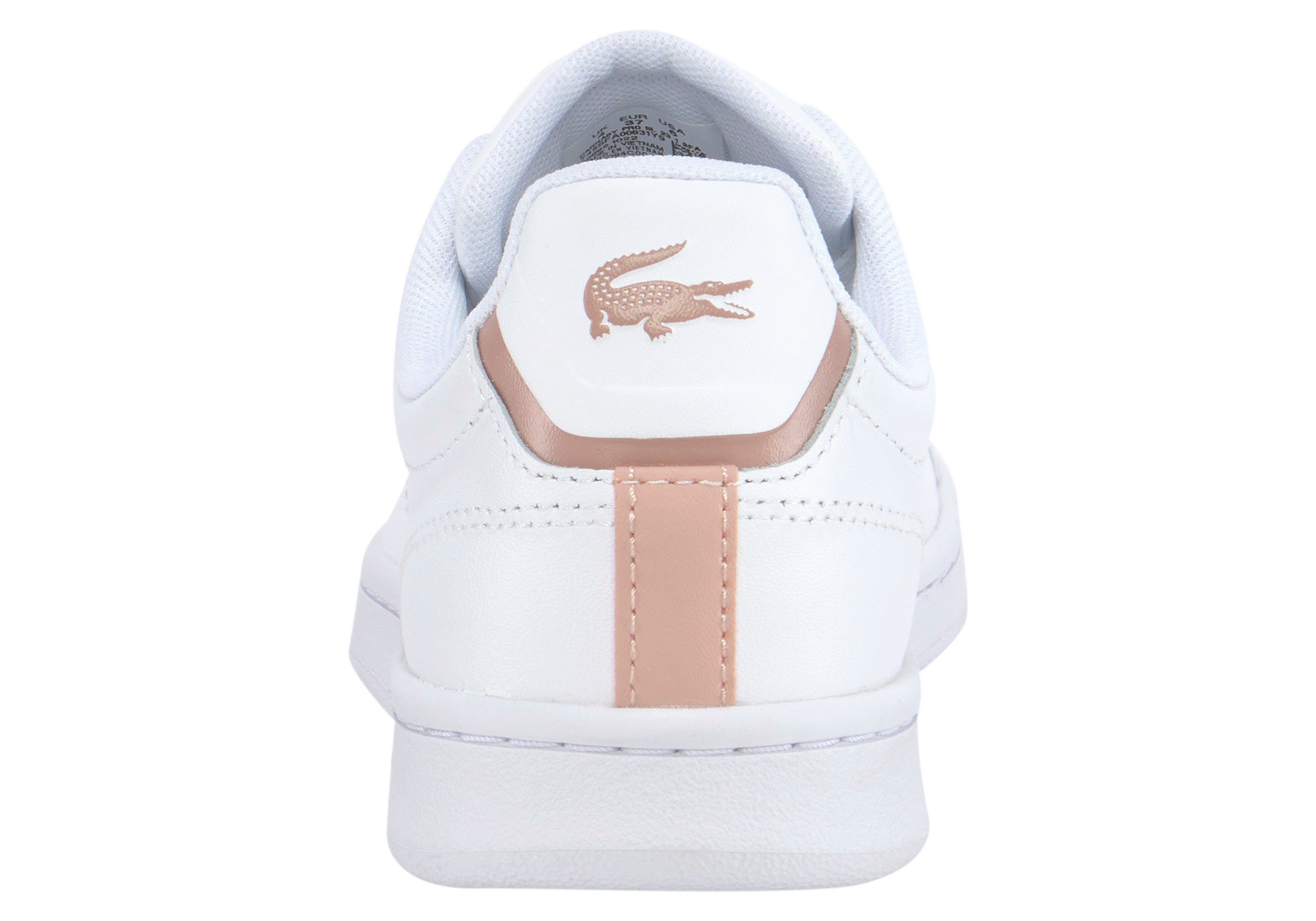 1 SFA CARNABY weiß-rosa BL Sneaker PRO 23 Lacoste