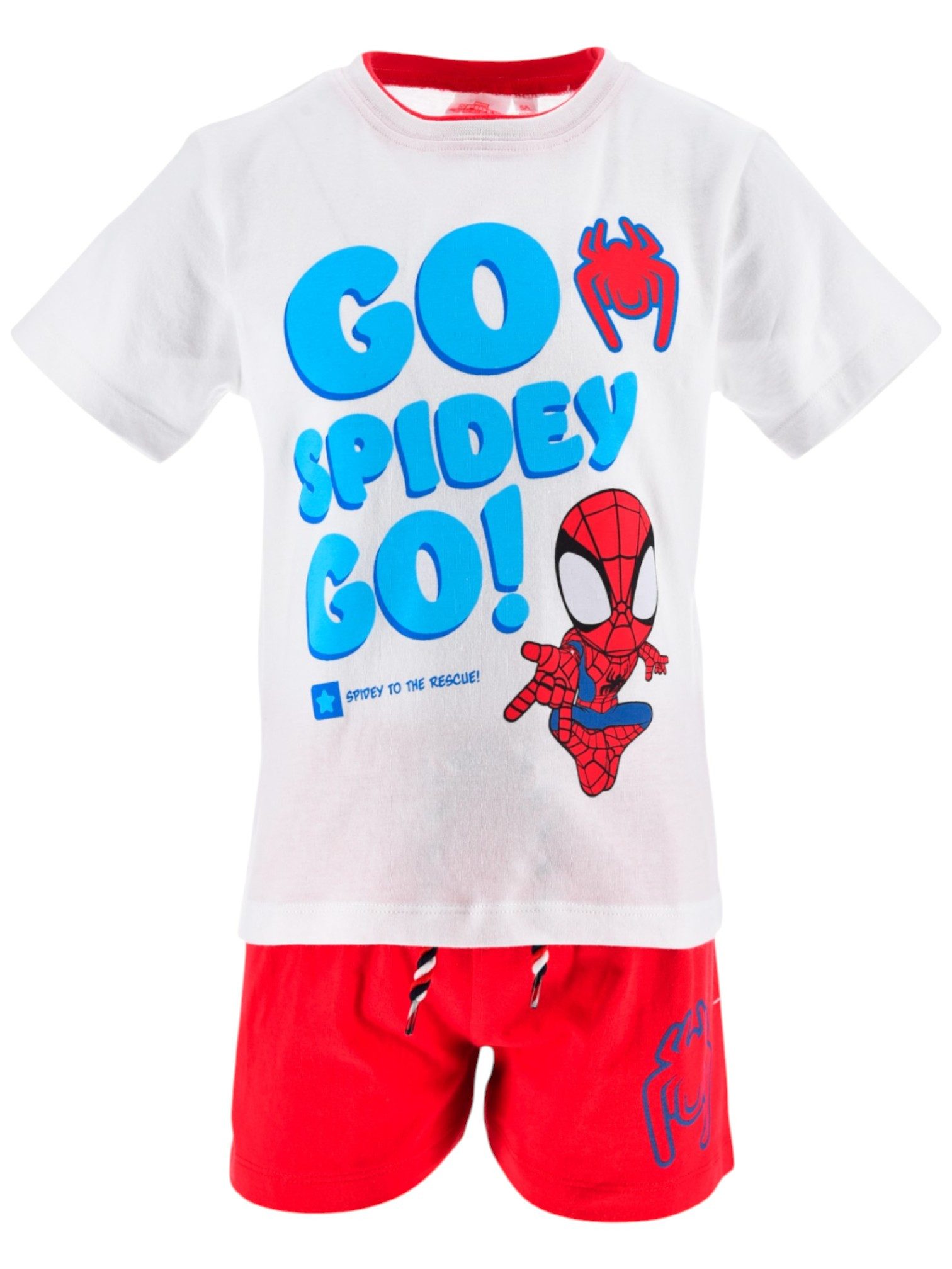 Spiderman T-Shirt & Shorts Set Spidey & Amazing Friends (2-tlg) Jungen Sommeroutfit Gr. 92 - 110 cm