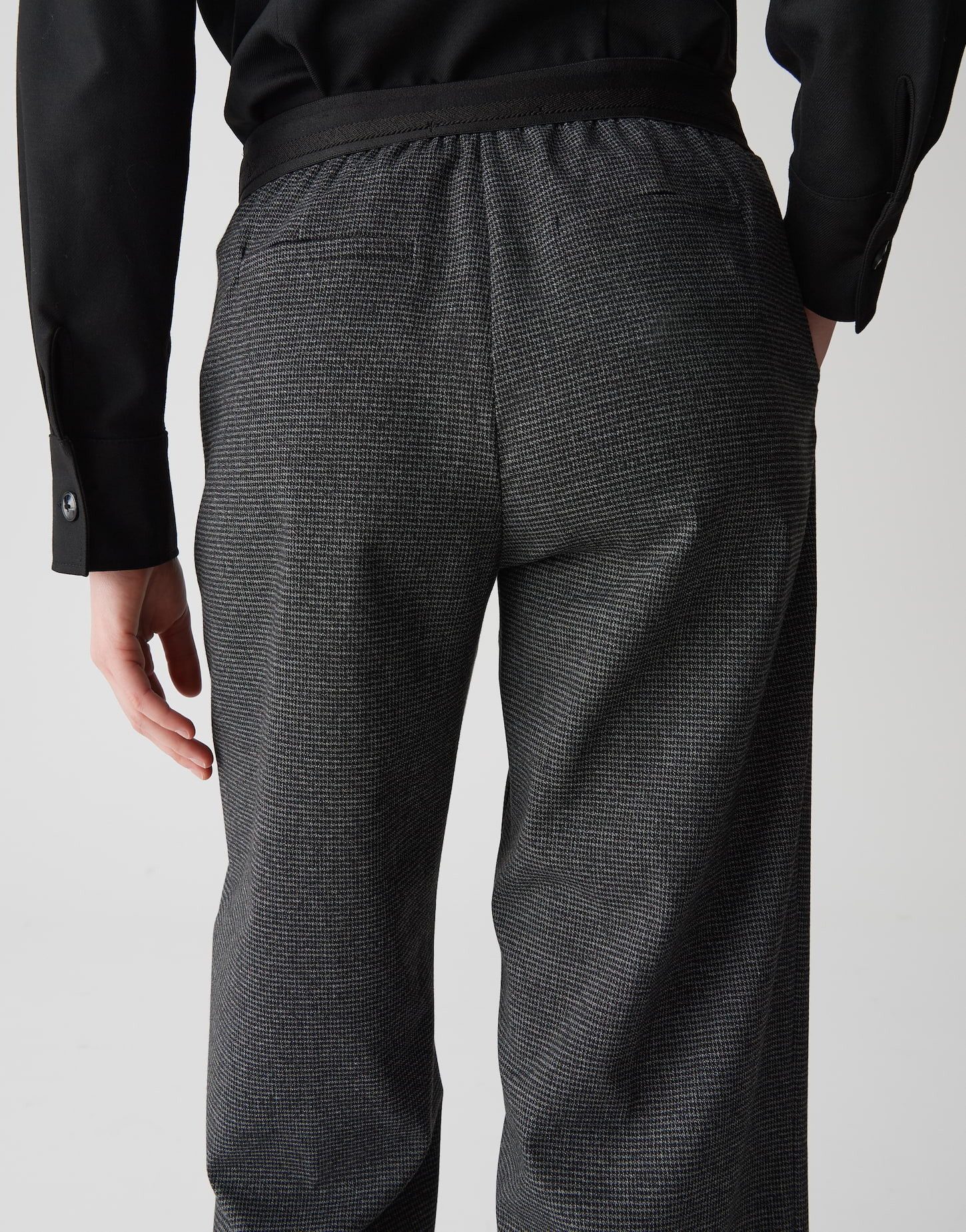OPUS PANTS Culotte MERRI FUNK aus nachhaltigem Viskosemix Cropped, Pepita, elastischer Gummibund