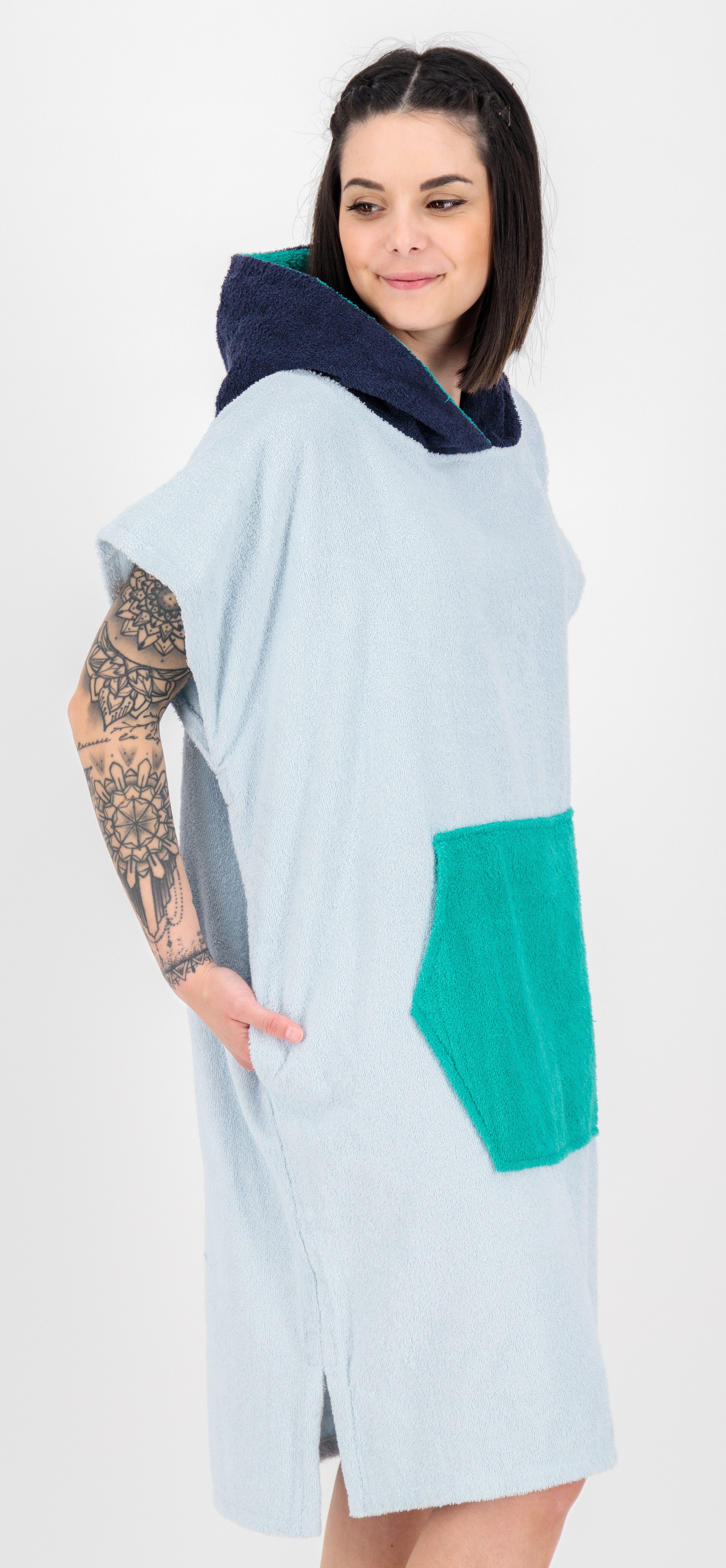 DEPROC Active Badeponcho PONCHINO HALIFAX WOMEN Umziehhilfe Strandponcho, K günstig online kaufen