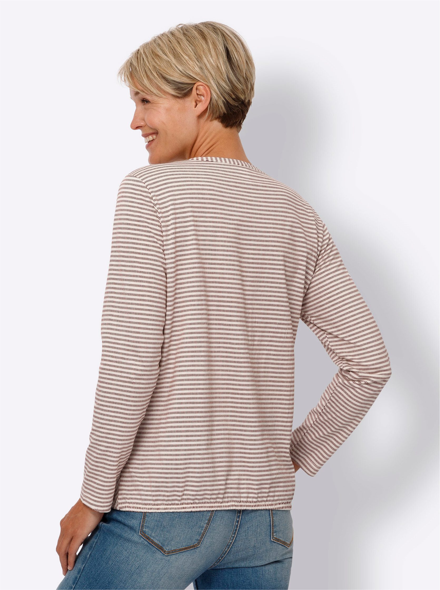 Sieh an! T-Shirt Langarmshirt . günstig online kaufen