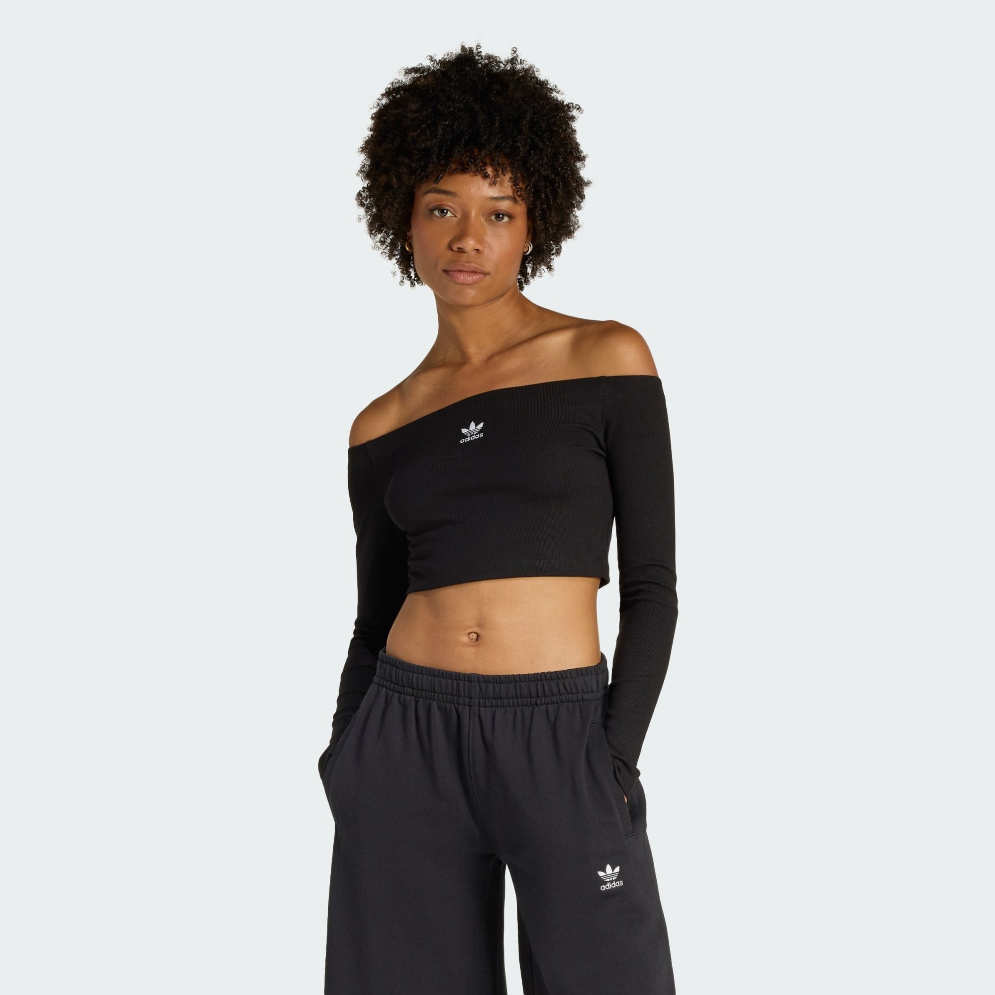 Langarmshirt ESSENTIALS RIB OFF SHOULDER LONGSLEEVE