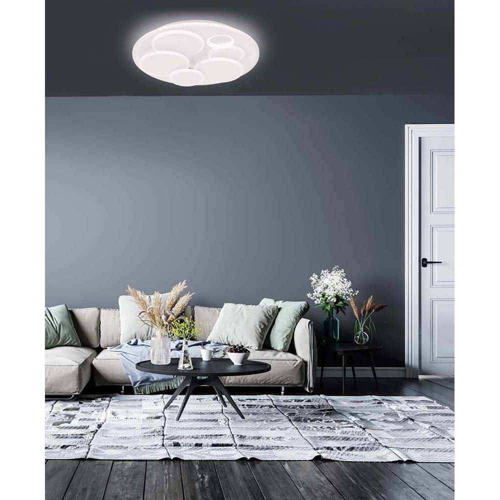 FISCHER & HONSEL LED Deckenleuchte, LED-Leuchtmittel fest verbaut, Kaltweiß, Warmweiß, Neutralweiß, Tageslichtweiß, Farbwechsel, Deckenleuchte Deckenlampe Fernbedienung dimmbar LED Tageslicht