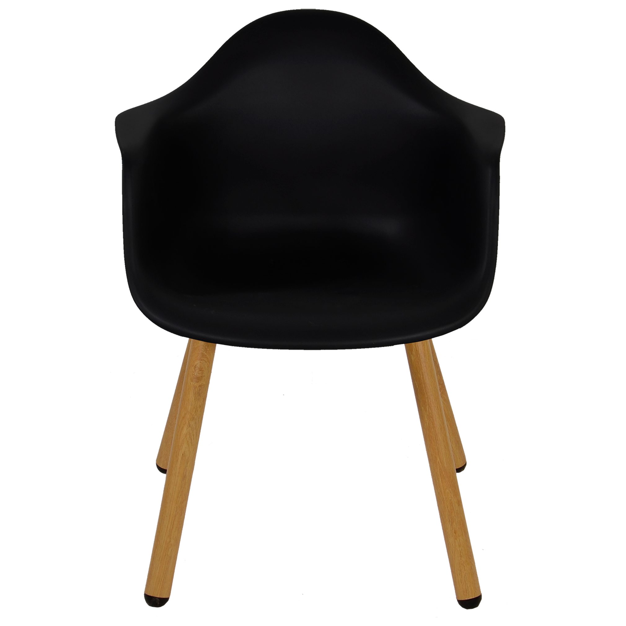 Lesli Living Esszimmerstuhl 4 Stück Stuhl Esszimmerstuhl Schalenstuhl Retro Montreux schwarz