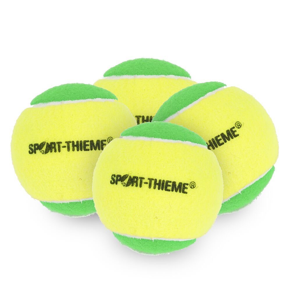 Sport-Thieme Tennisball Methodik-Tennisbälle Soft Fun, Bis zu 25 % leichter und langsamer im Spiel 60er Set im Polybeutel | Sportbälle