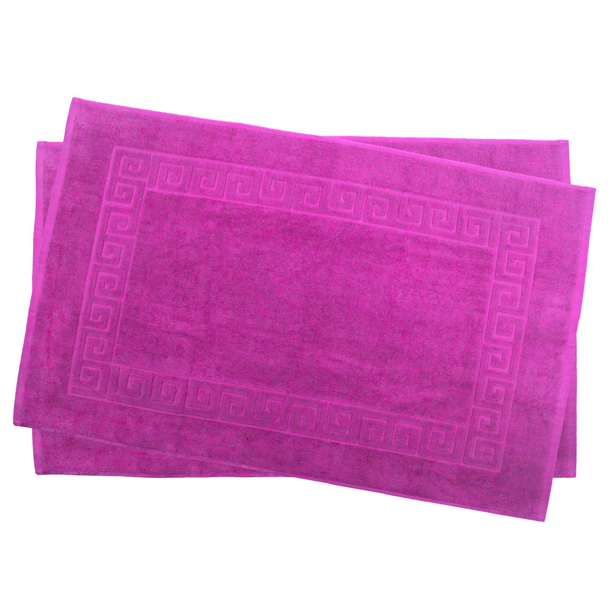Julie Julsen Badematte 2-Badematte-Pink-50 x 80 cm, Baumwolle, Spiral