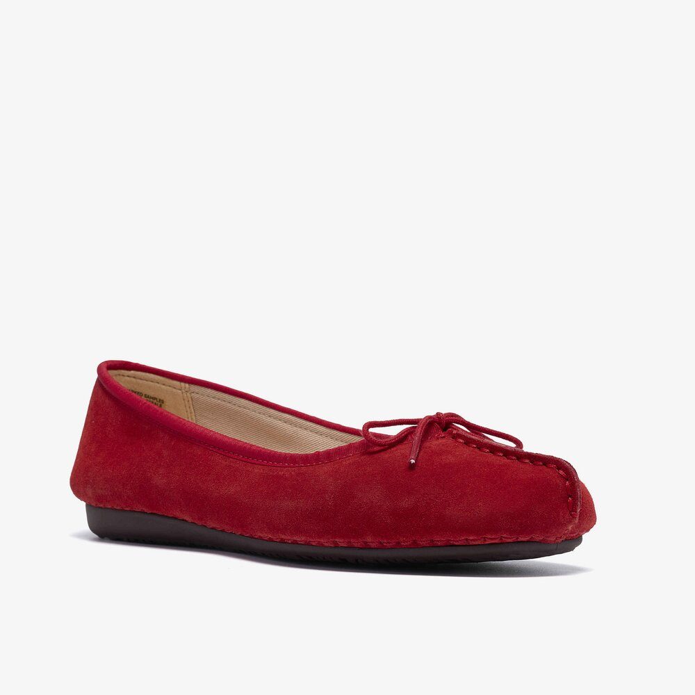 Clarks Clarks - Freckle Ice - Rot Ballerina