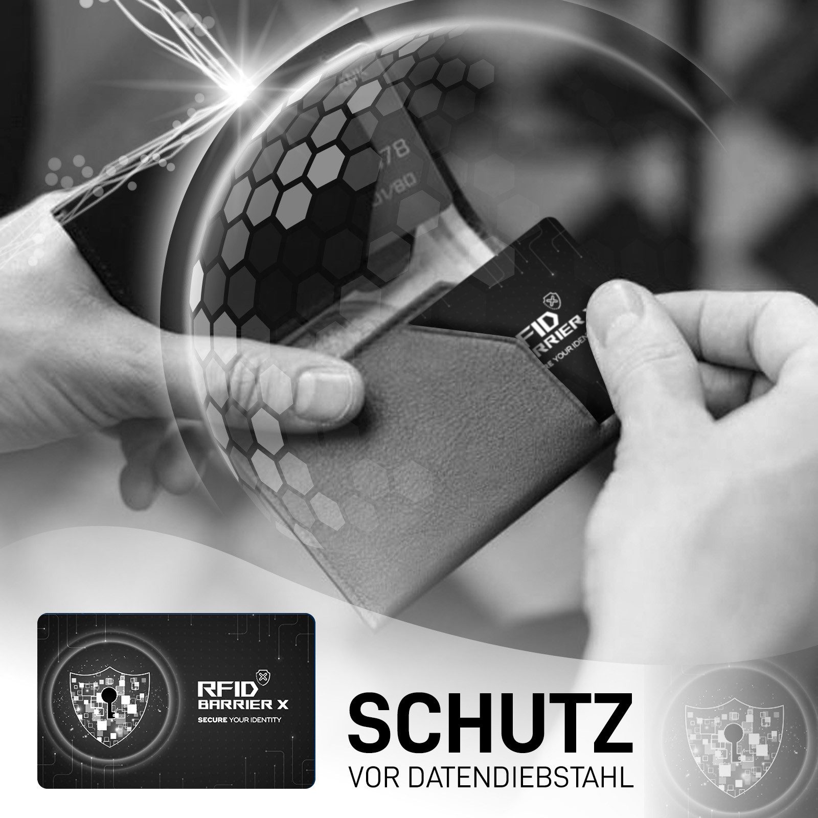 Tec-Expert Geldbörse RFID BARRIER X 4x NFC Scan Block Schutzkarten Geldbörs günstig online kaufen